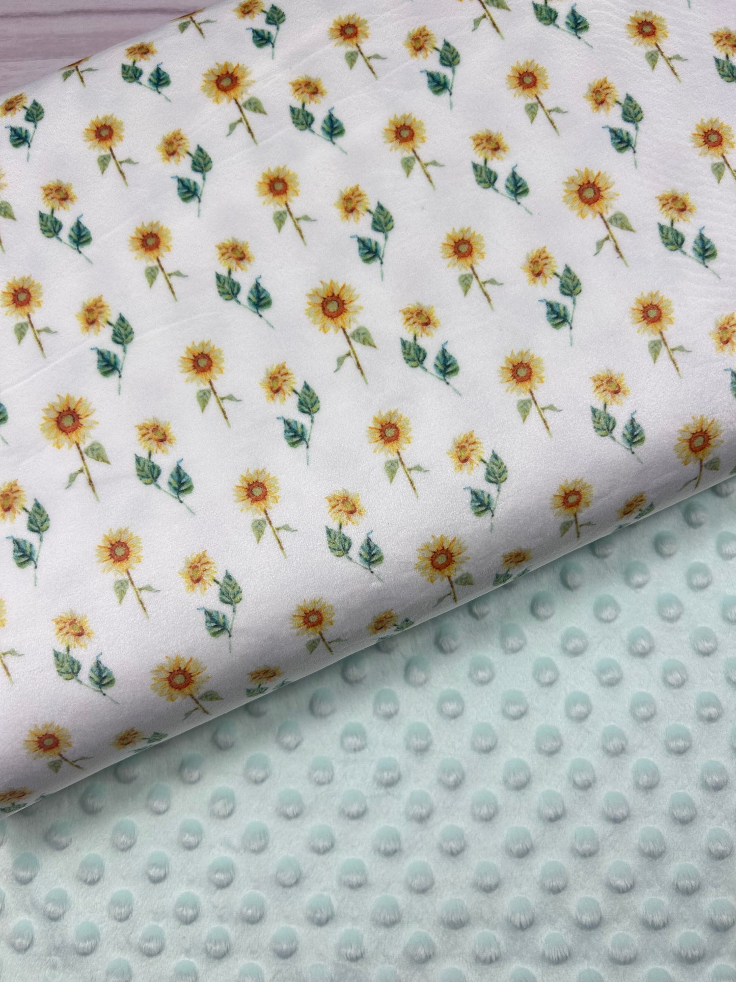 Summer Sunflower - Minky Fabric