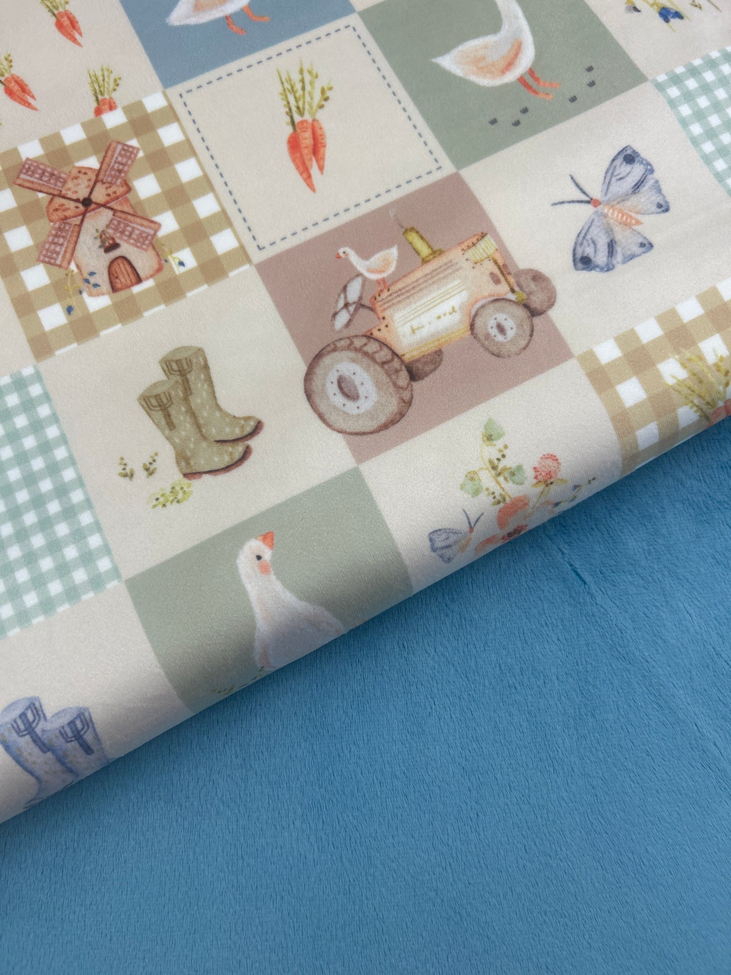 Premium Smooth Minky Fabric - Delphinium