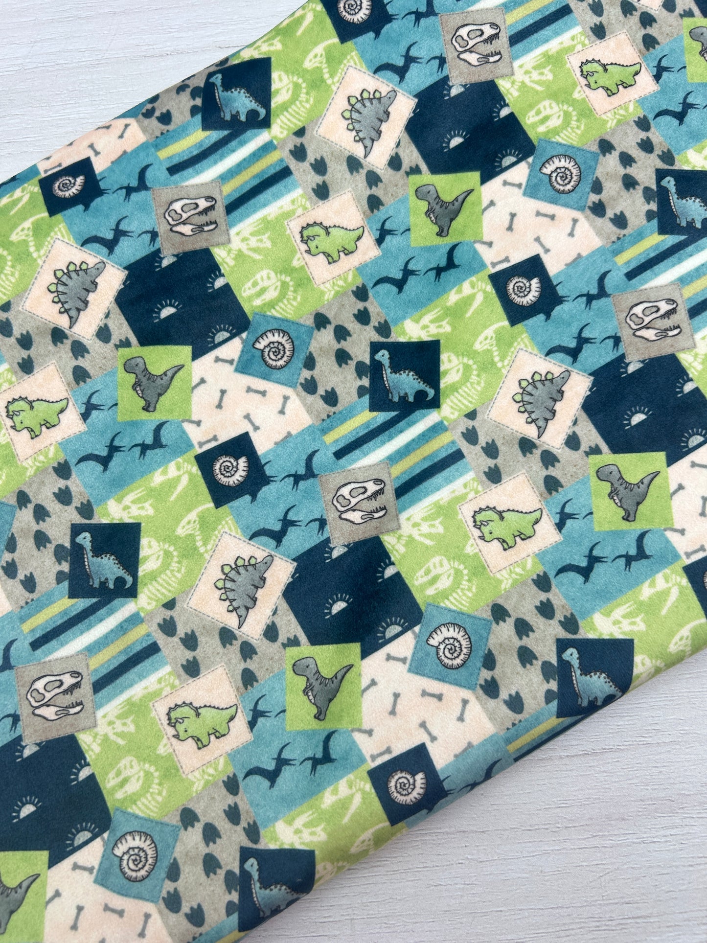 Dinosaur Patchwork (July Pre-Order) - Fabric