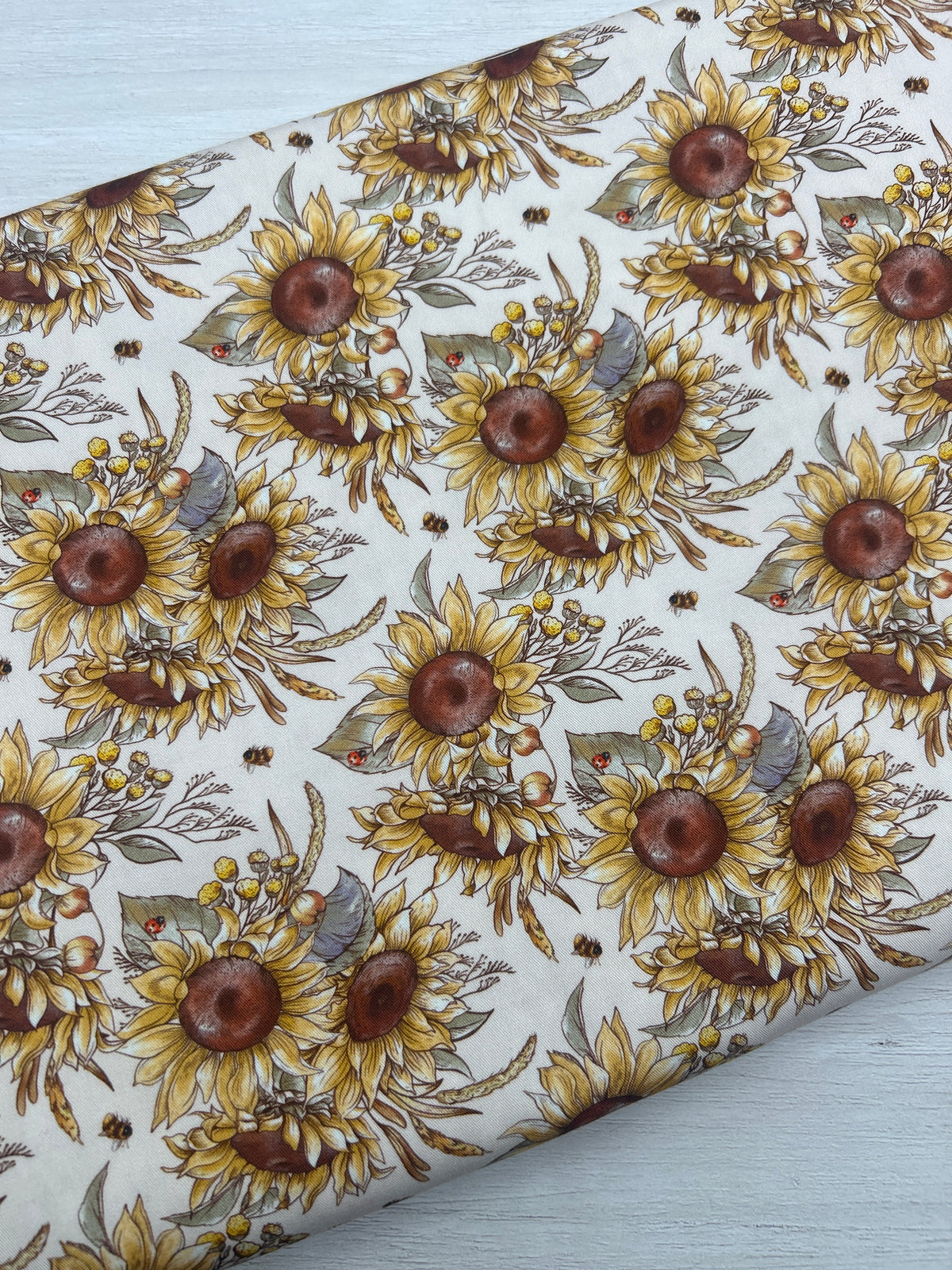 Sunflowers and Ladybugs (September Pre-Order) - Fabric