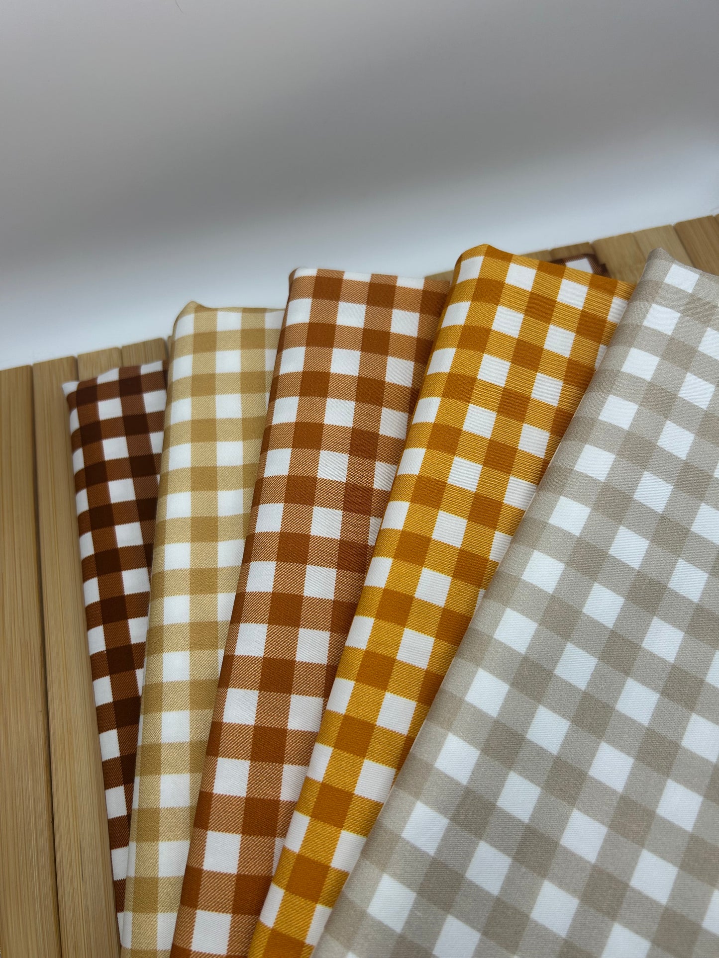 Gingham Mustard (September Pre-Order) - Fabric
