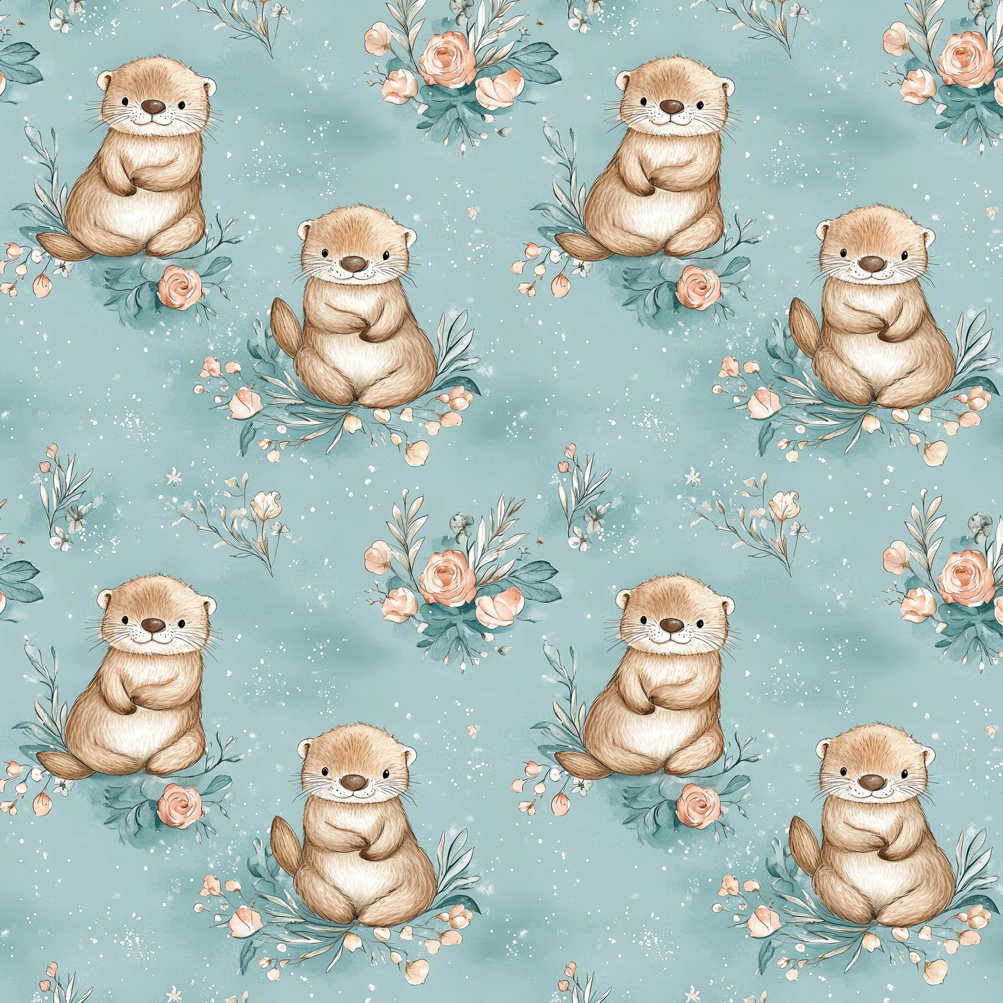 Adorable Otters (May Pre-Order) - Fabric