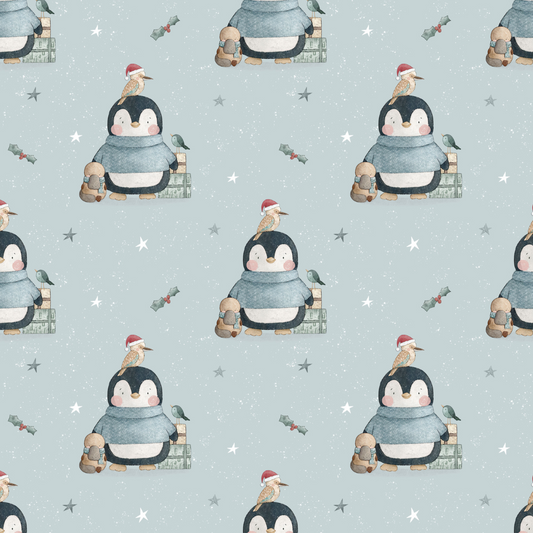 Aussie Christmas Penguin and Friends (June Pre-Order) - Fabric