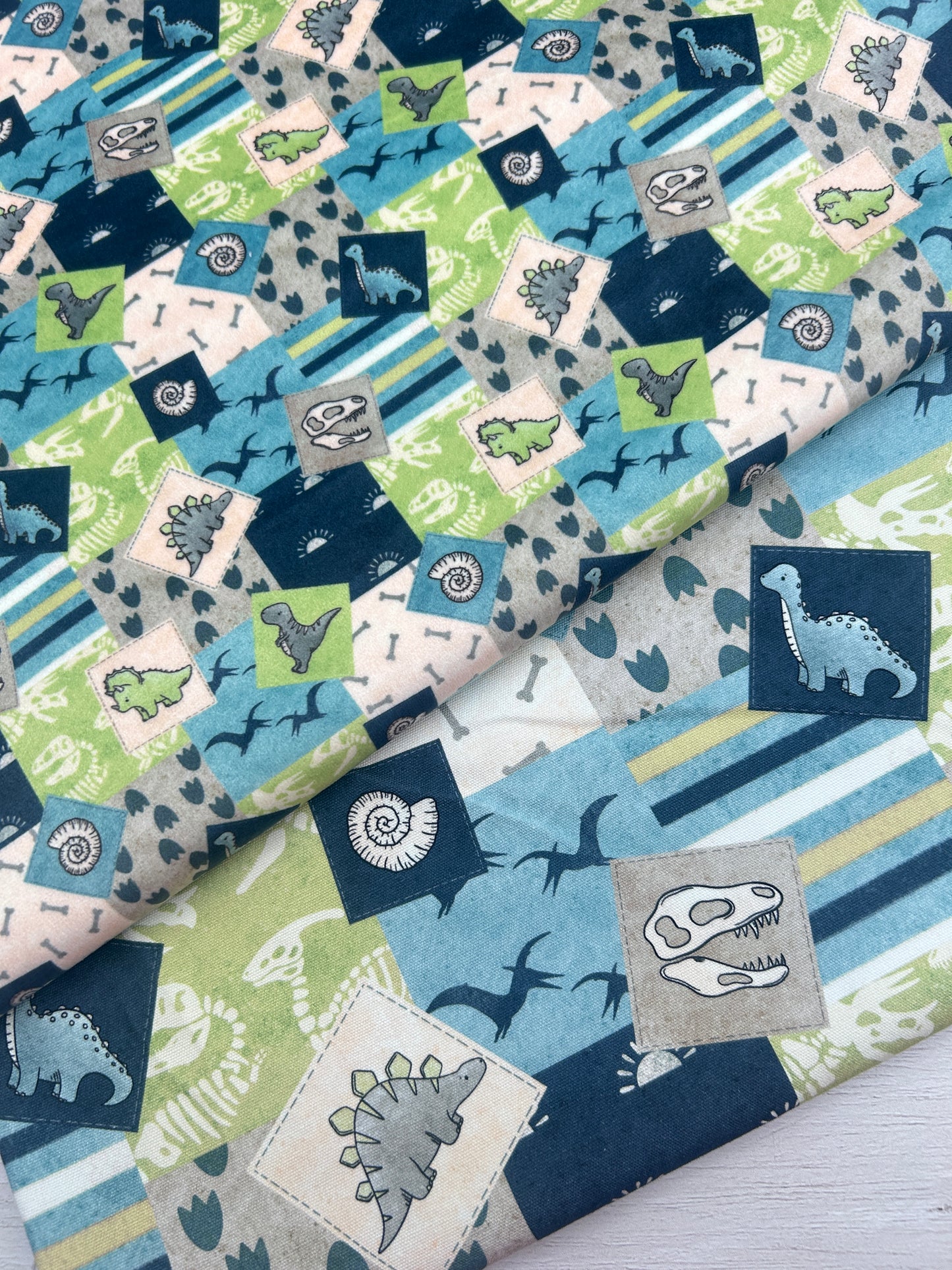 Dinosaur Patchwork (July Pre-Order) - Fabric