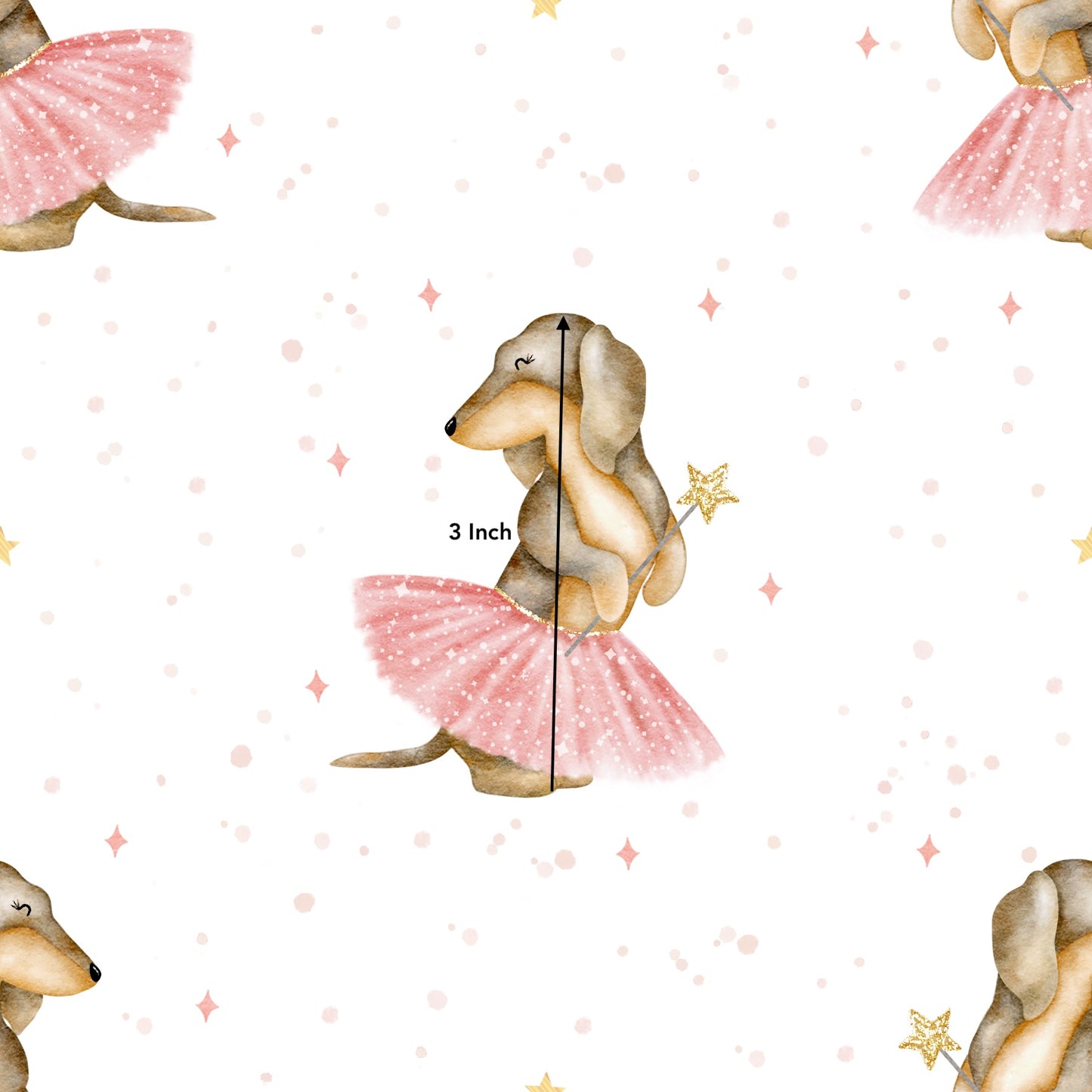 Ballerina Daschund (March Pre-Order) - Fabric