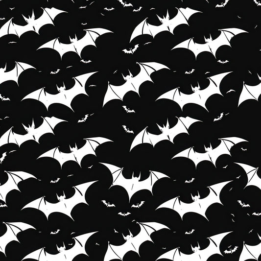 Bats on Black (June Pre-Order) - Fabric