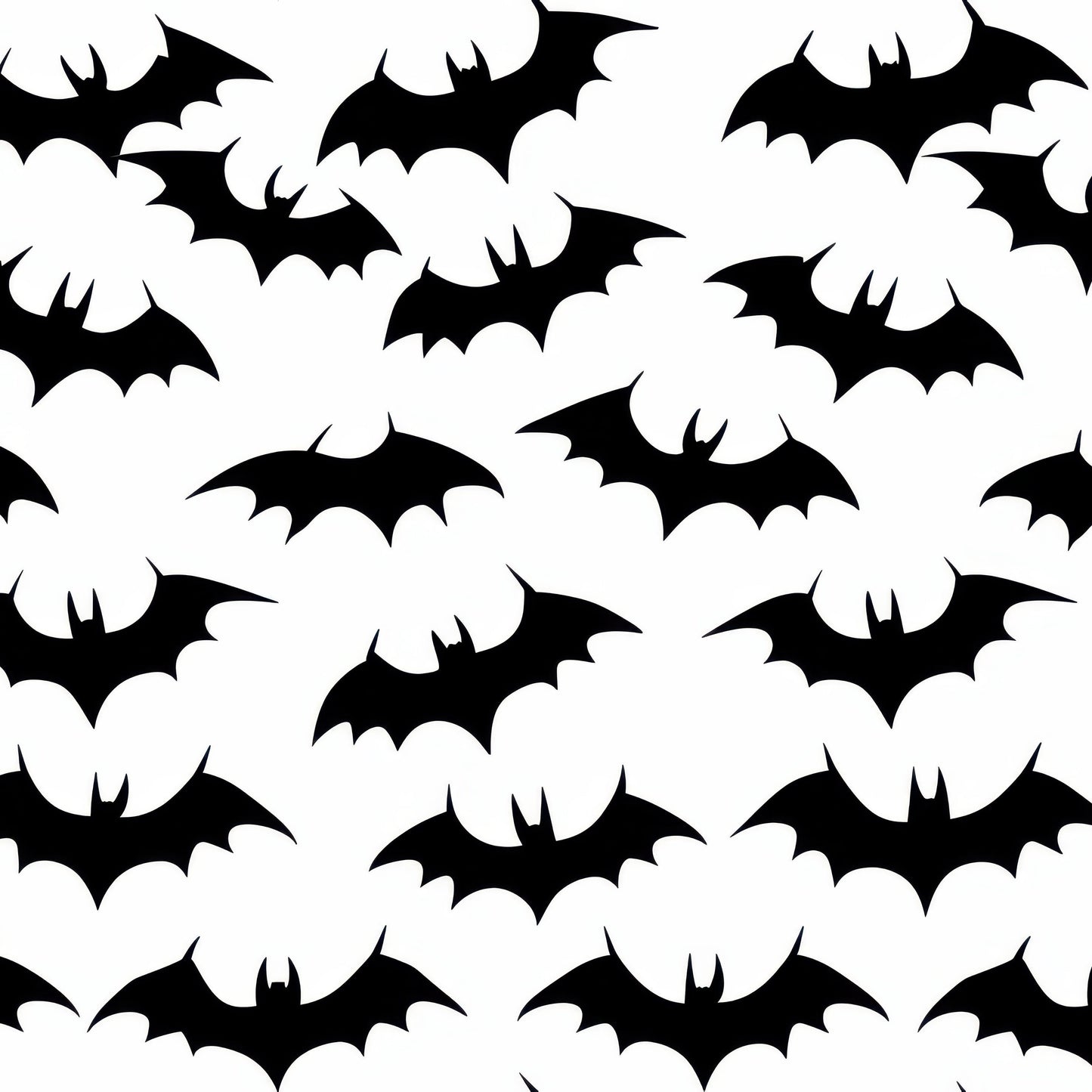 Bats on White (June Pre-Order) - Fabric