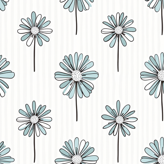 Blue Daisy (August Pre-Order) - Fabric