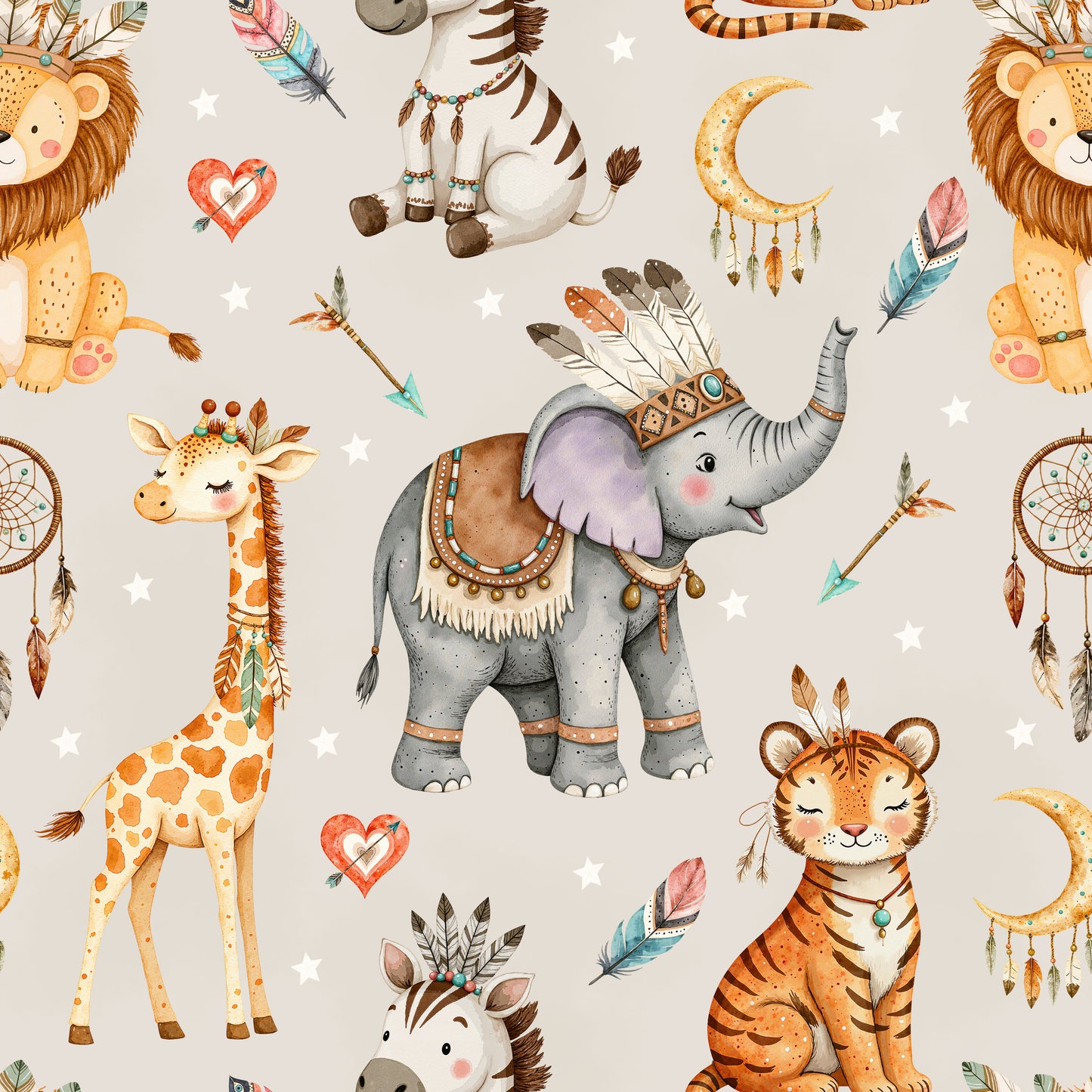 Boho Jungle (July Pre-Order) - Fabric
