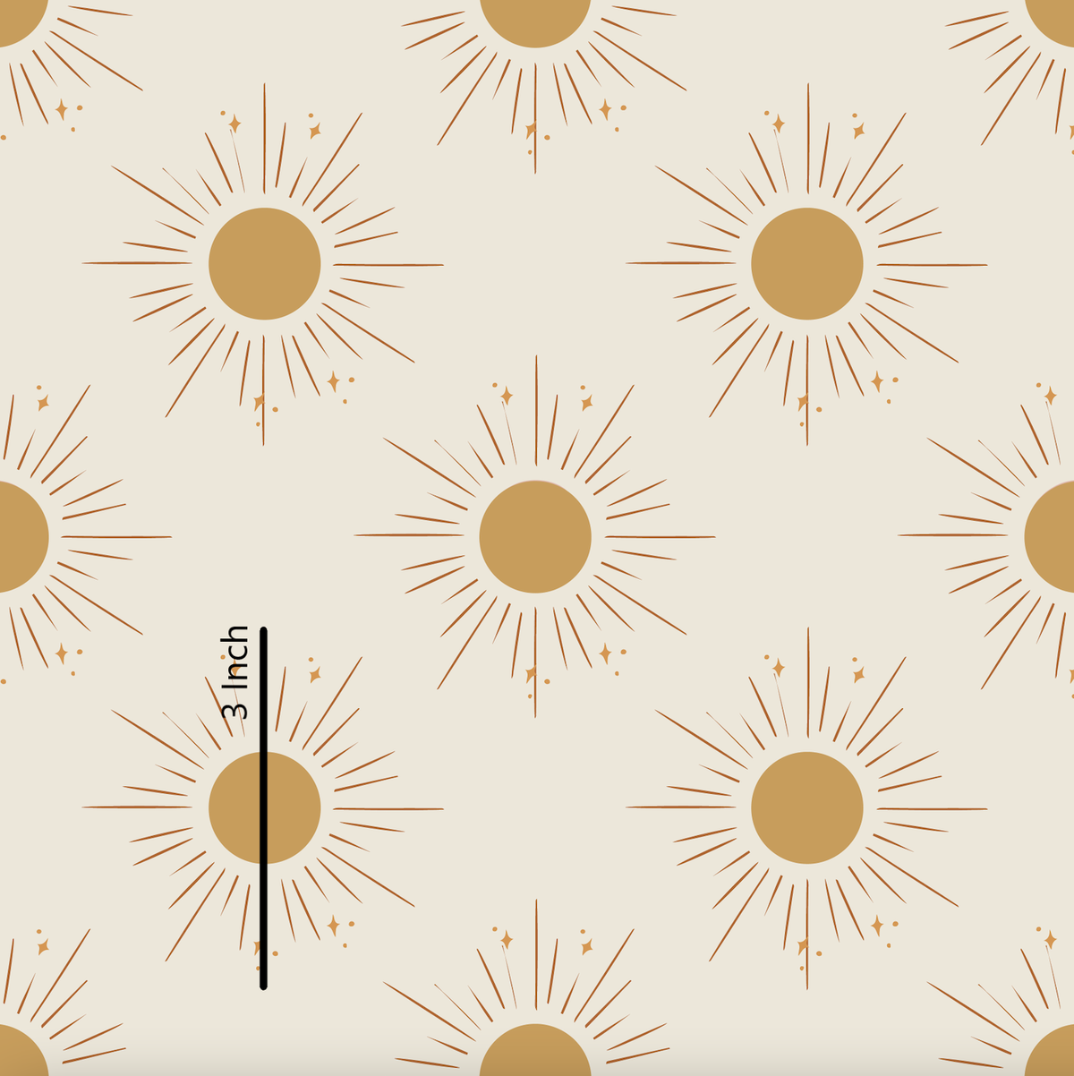 Boho Sun Gold - Rib Knit Fabric