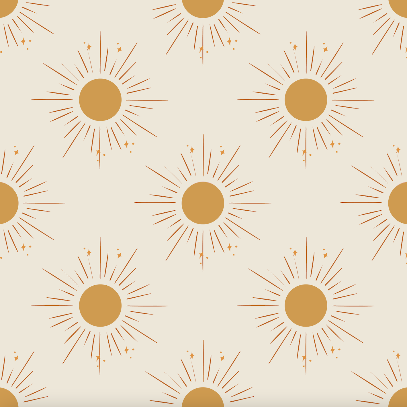 Boho Sun Gold - Rib Knit Fabric
