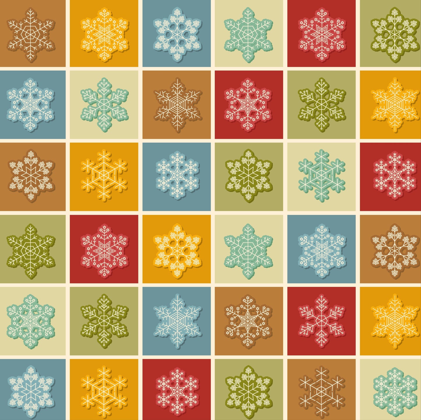 Boxed Snowflakes (June Pre-Order) - Fabric