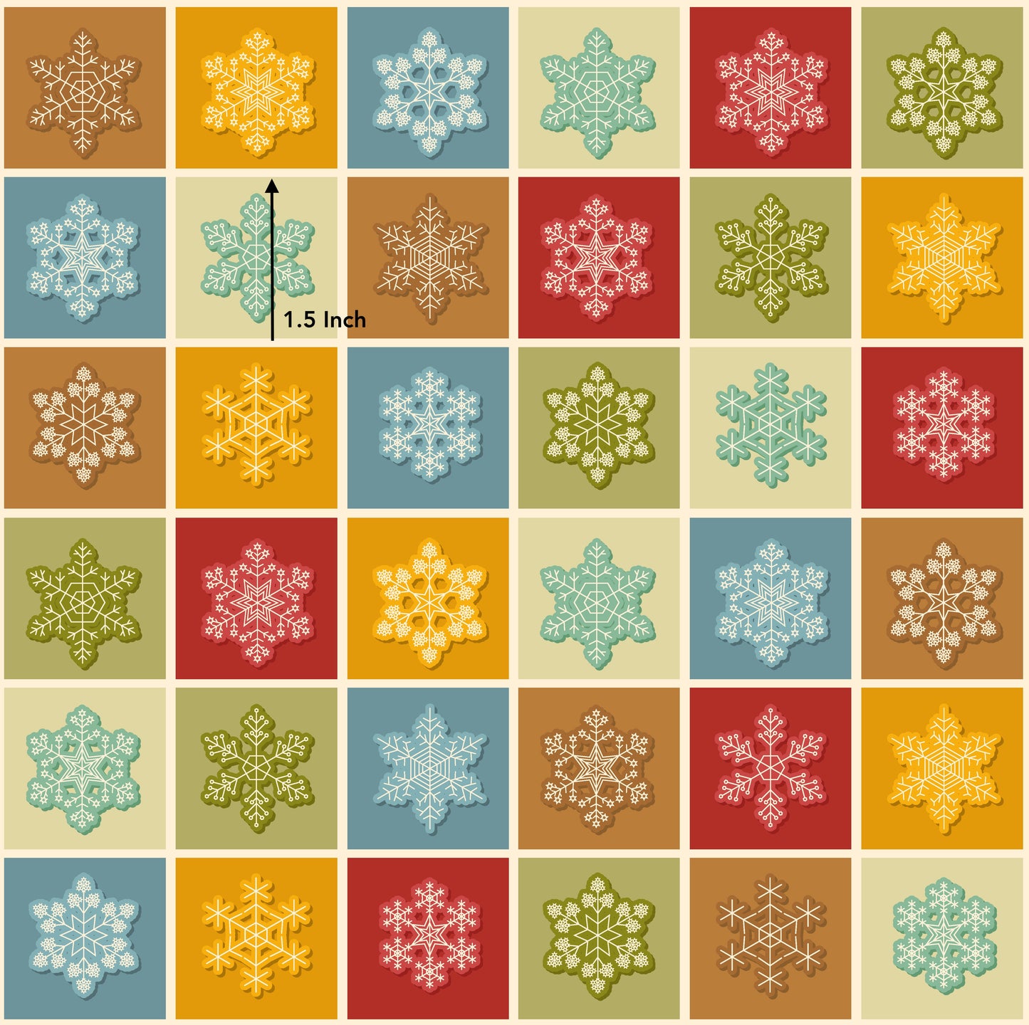 Boxed Snowflakes (June Pre-Order) - Fabric