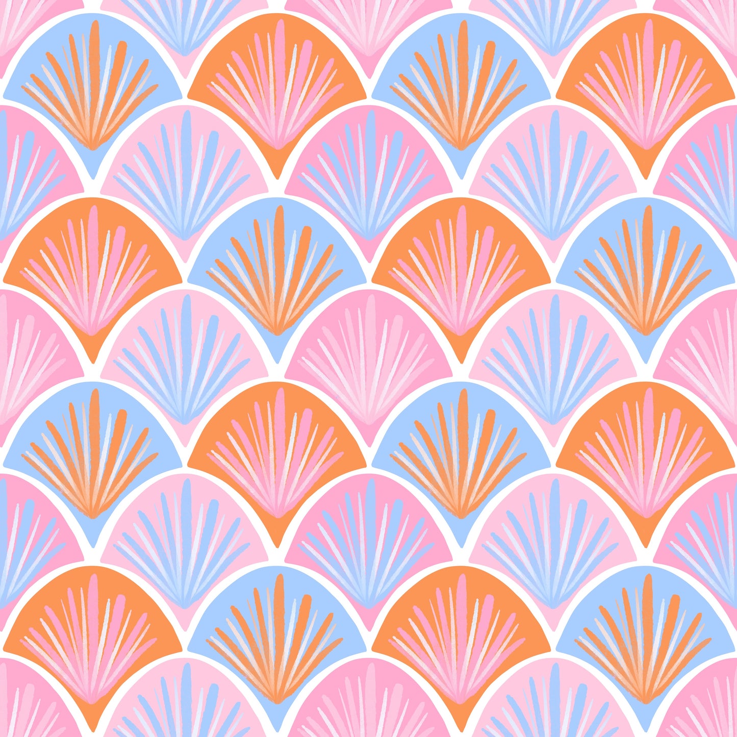 Bright Summer Scallops (October Pre-Order) - Fabric