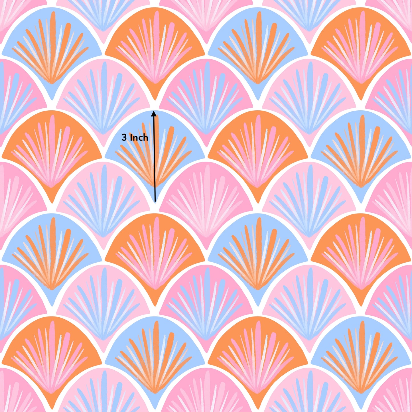 Bright Summer Scallops (October Pre-Order) - Fabric