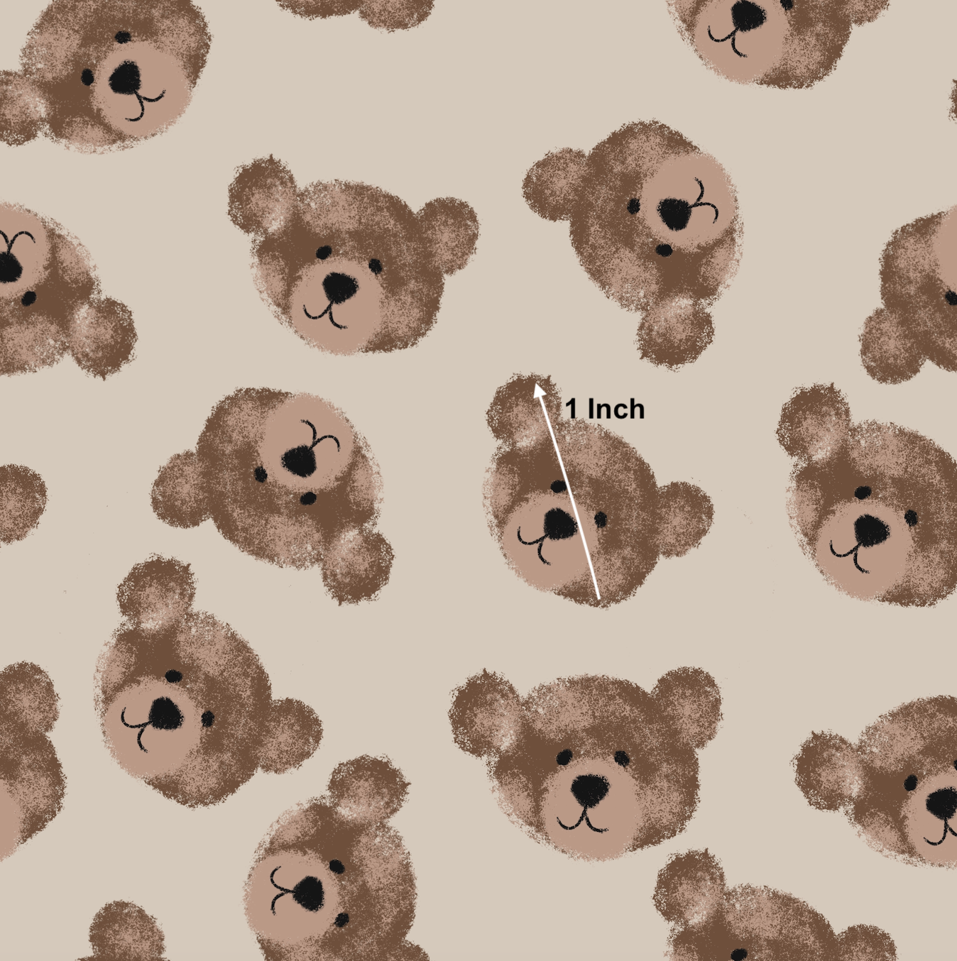 Brown Bears - Woven Fabric