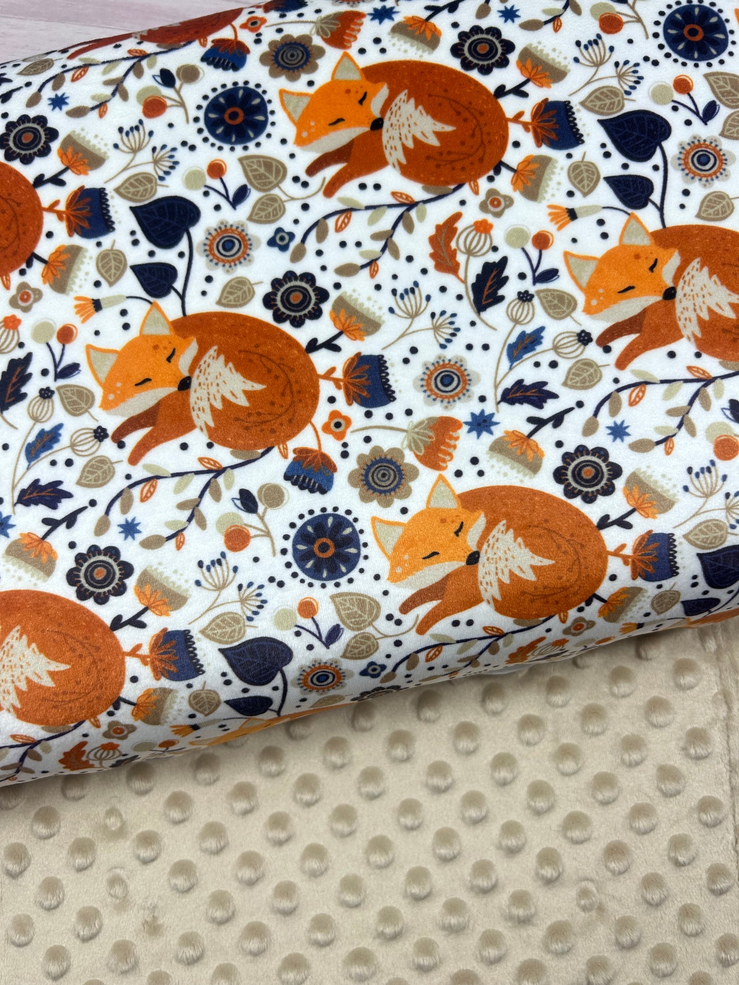 Whimsical Fox - Minky Fabric