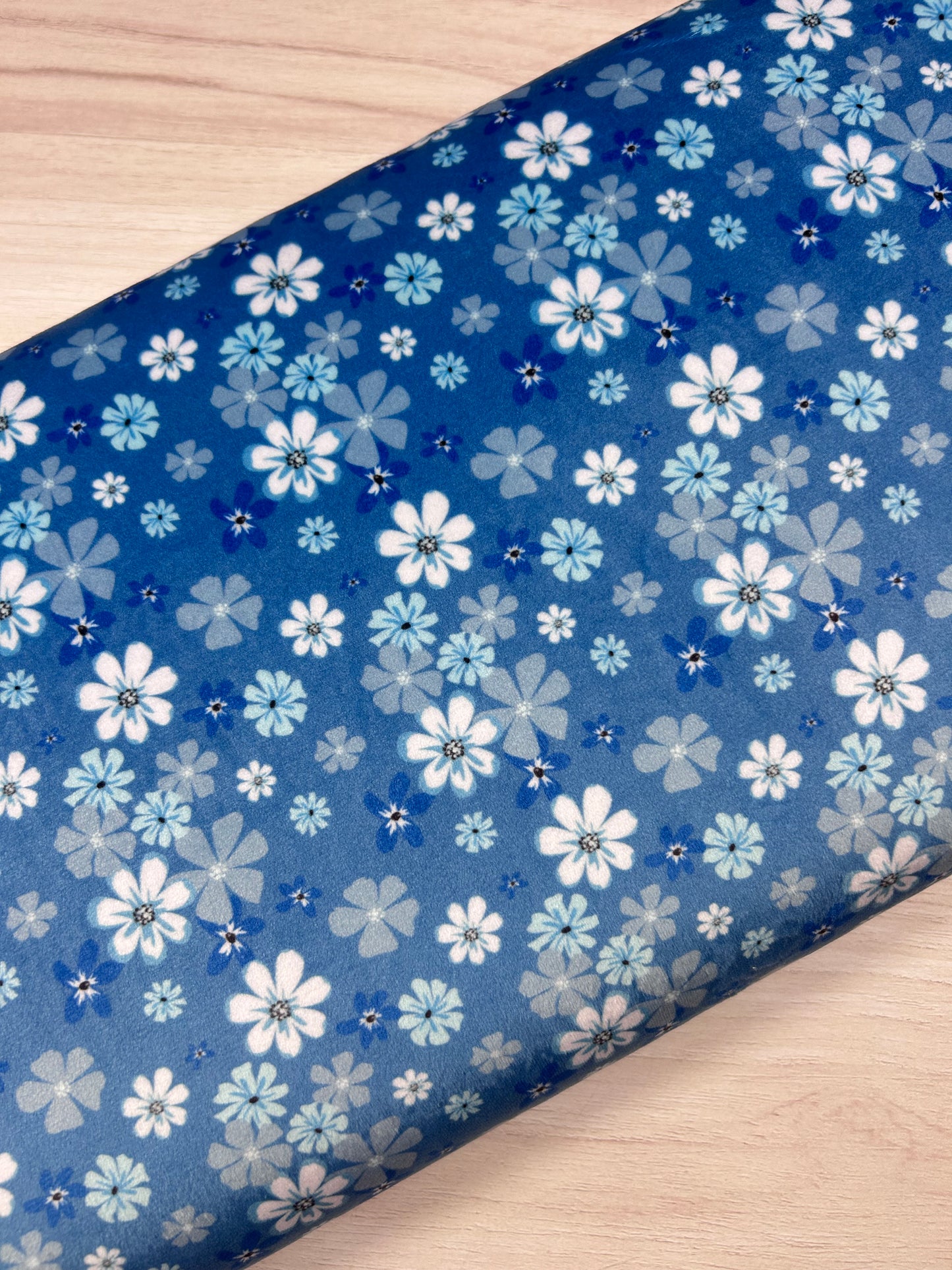 Ditsy Denim - Minky Fabric