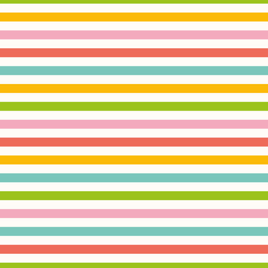 Candy Colour Stripes (September Pre-Order) - Fabric