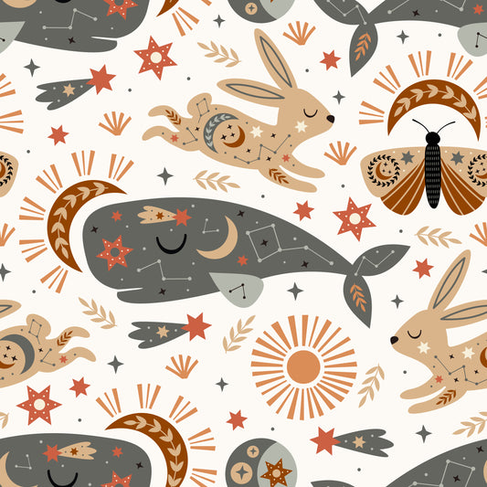 Celestial Whale and Friends (June Pre-Order) - Fabric
