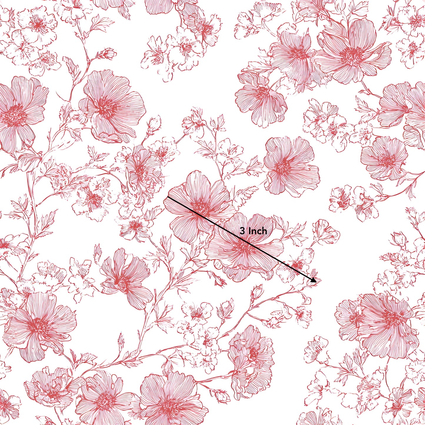 Cherry Blossom Sketch (March Pre-Order) - Fabric
