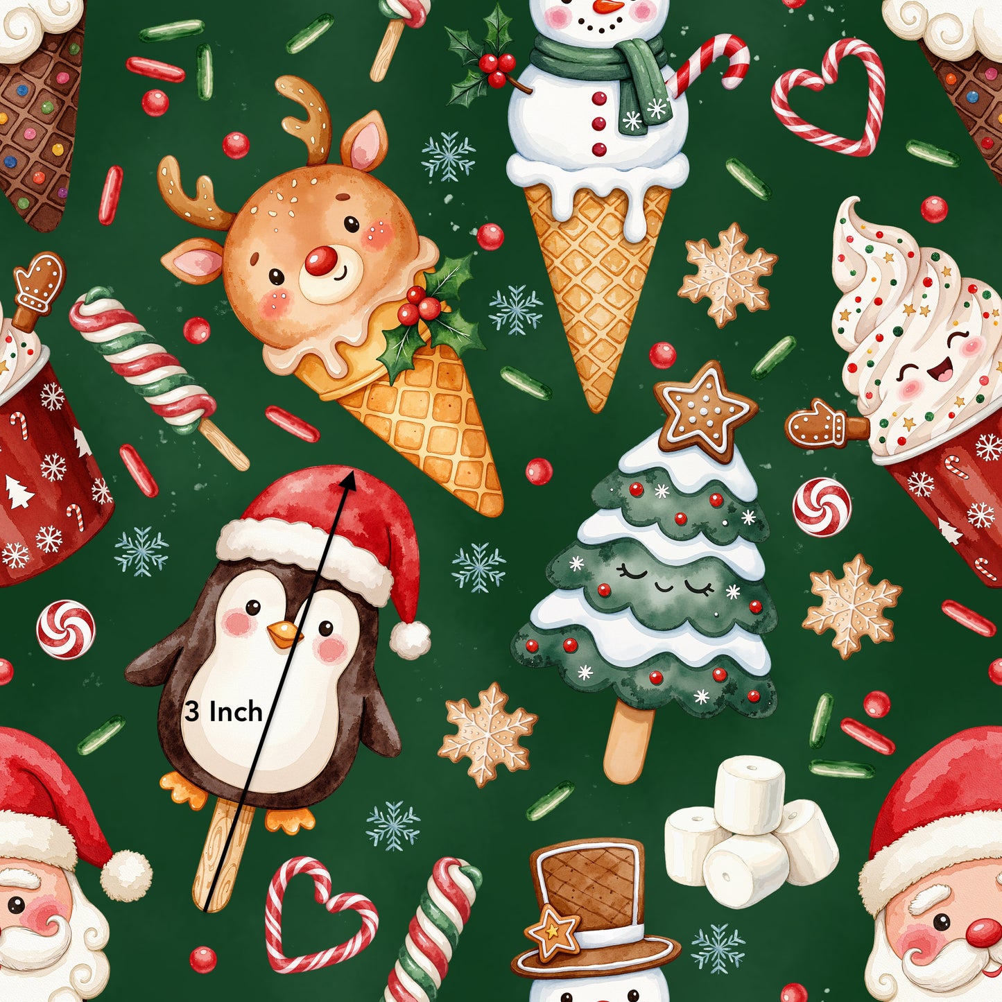 Christmas Desserts (June Pre-Order) - Fabric