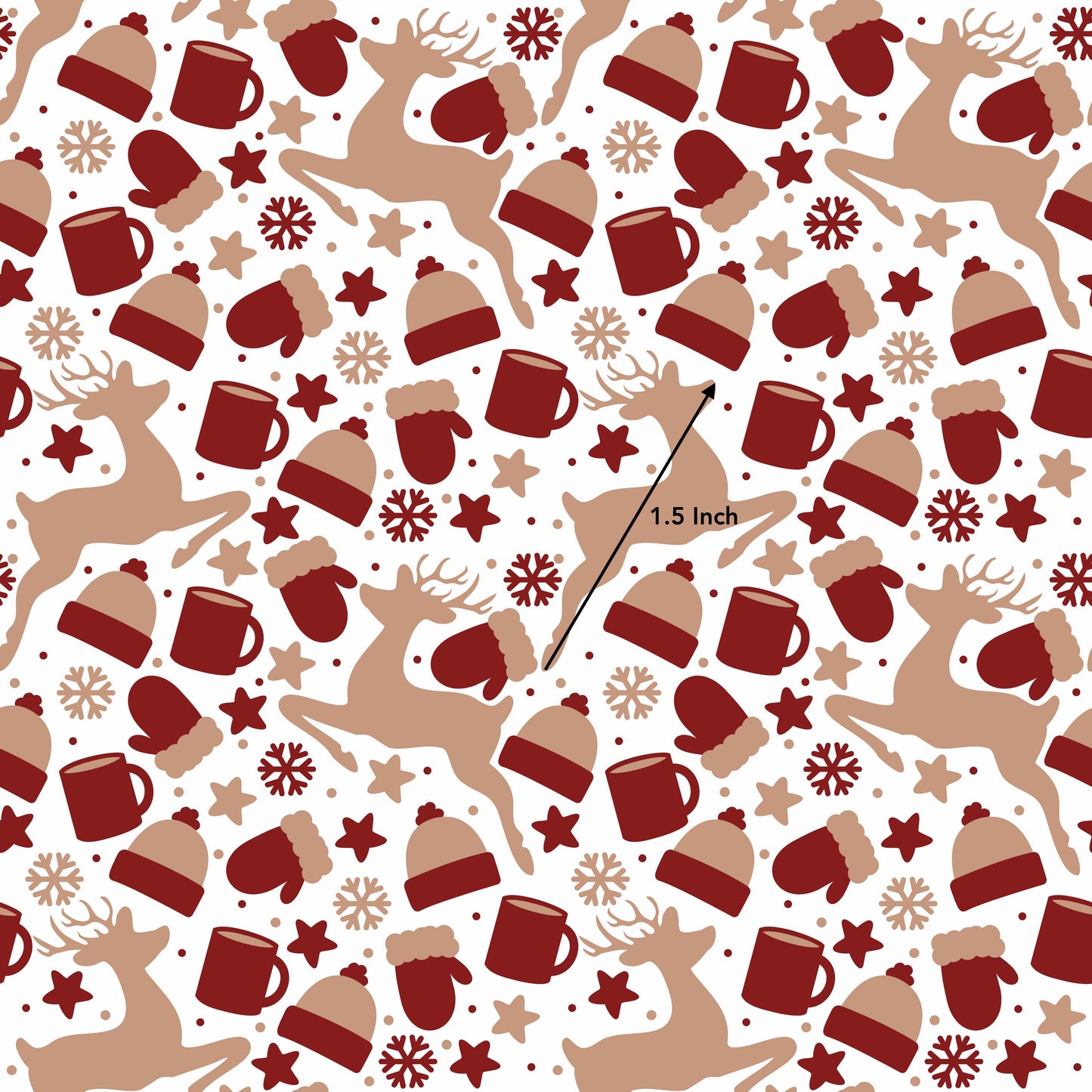 Reindeer, Hats & Mittens (June Pre-Order) - Fabric