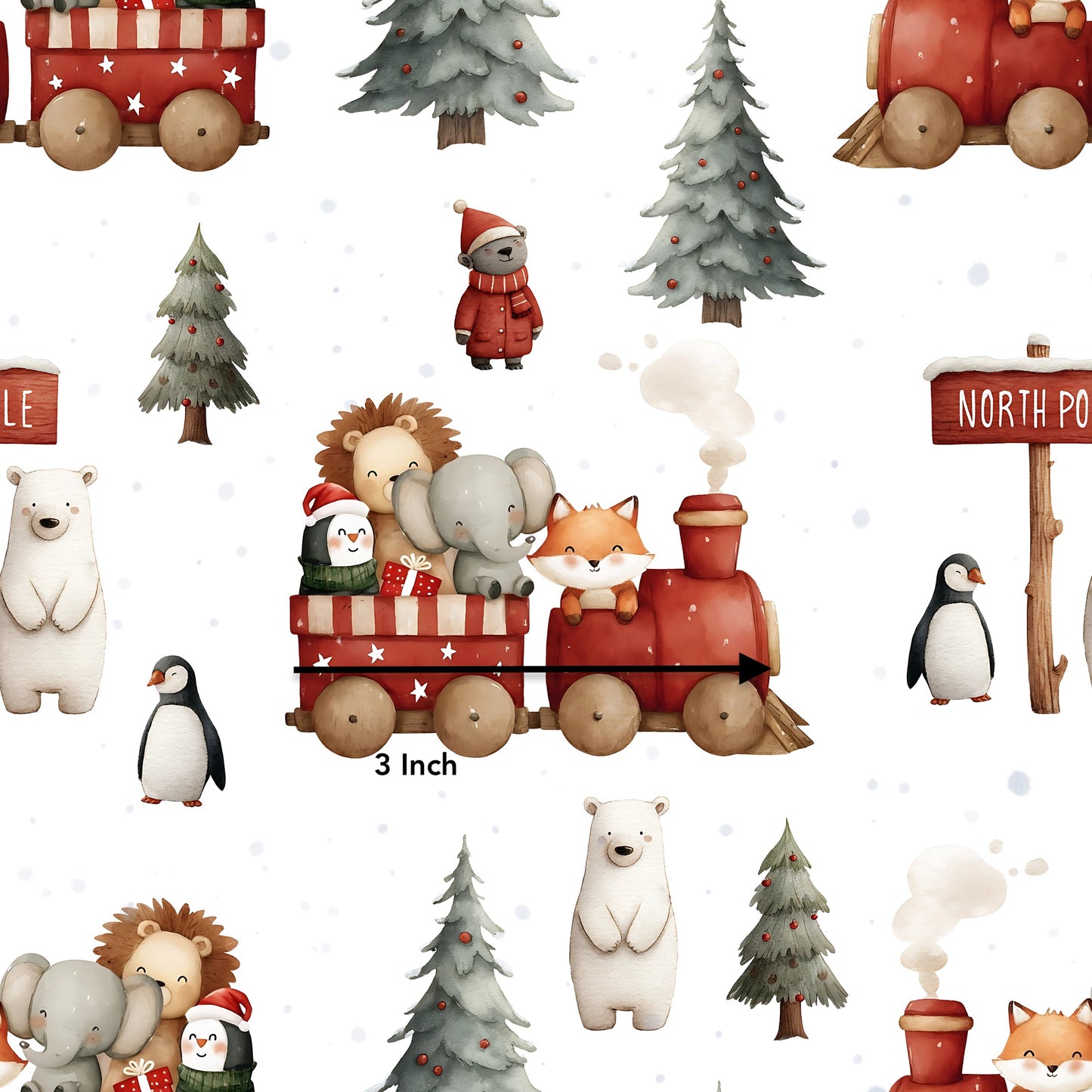 Christmas Safari (June Pre-Order) - Fabric