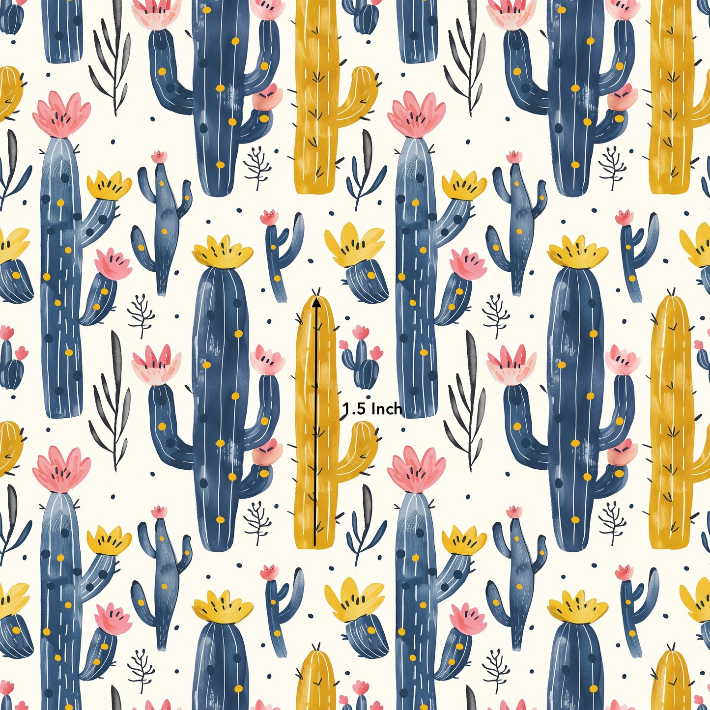 Colourful Cactus (July Pre-Order) - Fabric