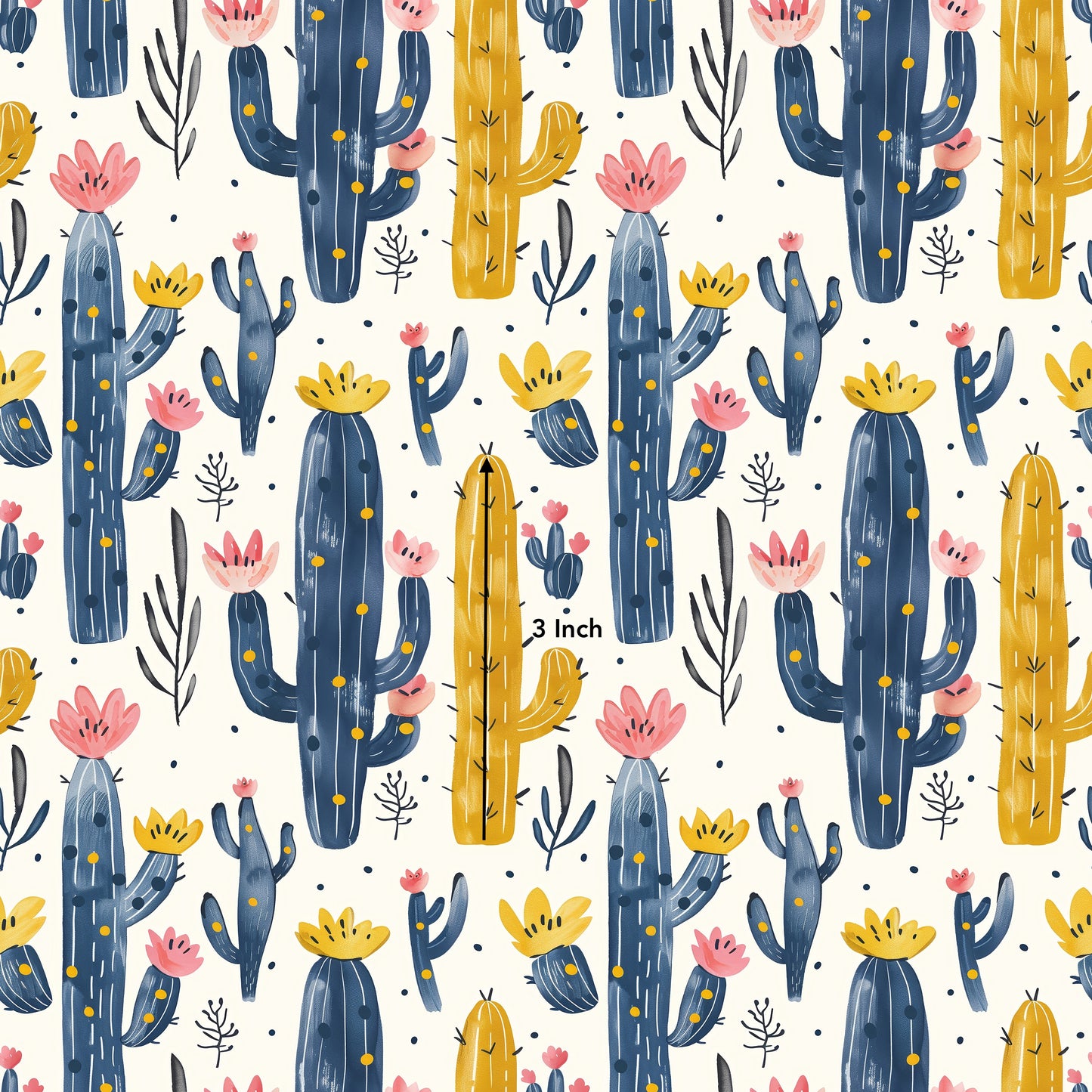 Colourful Cactus (July Pre-Order) - Fabric