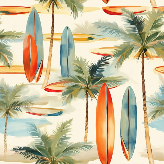 Colourful Surfboards (September Pre-Order) - Fabric