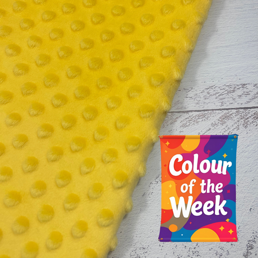 Premium Minky Dot Fabric - Popcorn