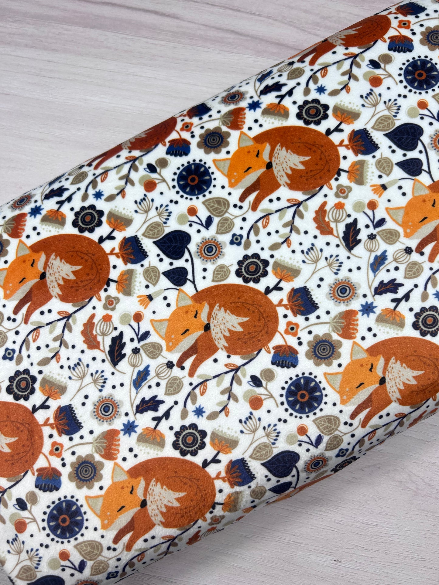Whimsical Fox - Minky Fabric