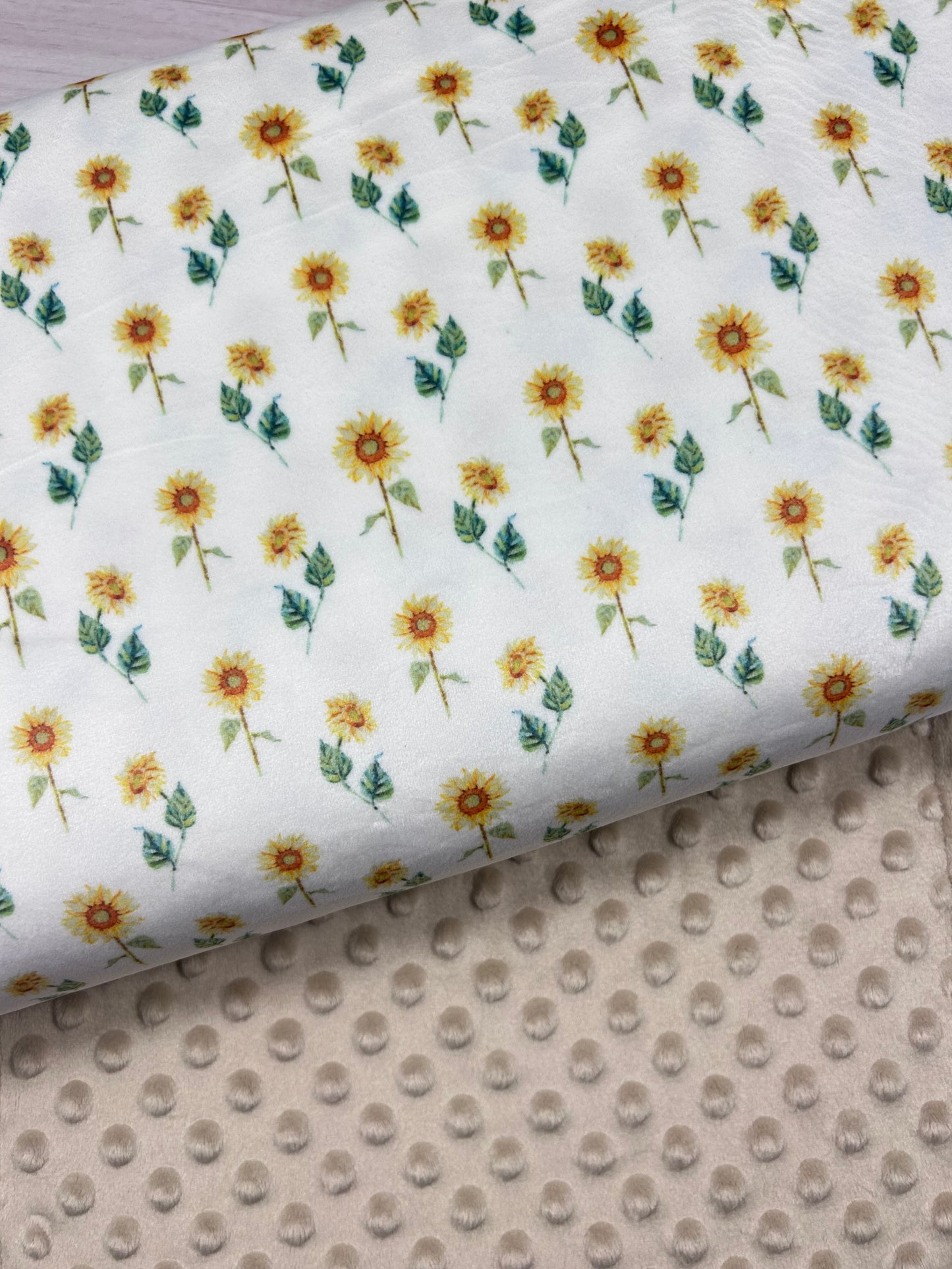 Summer Sunflower - Minky Fabric