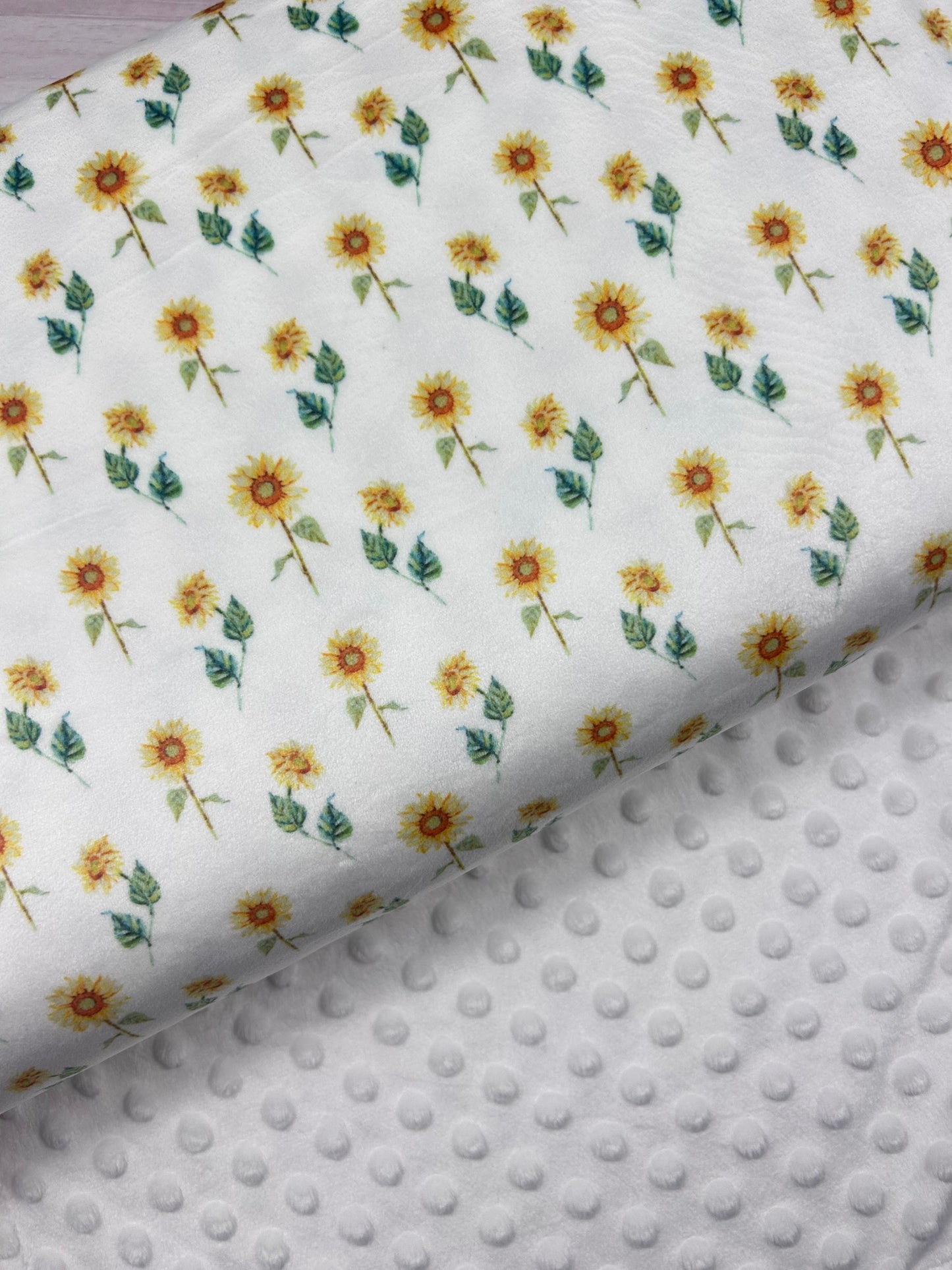 Summer Sunflower - Minky Fabric