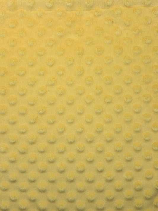 Premium Minky Dot Fabric - Popcorn