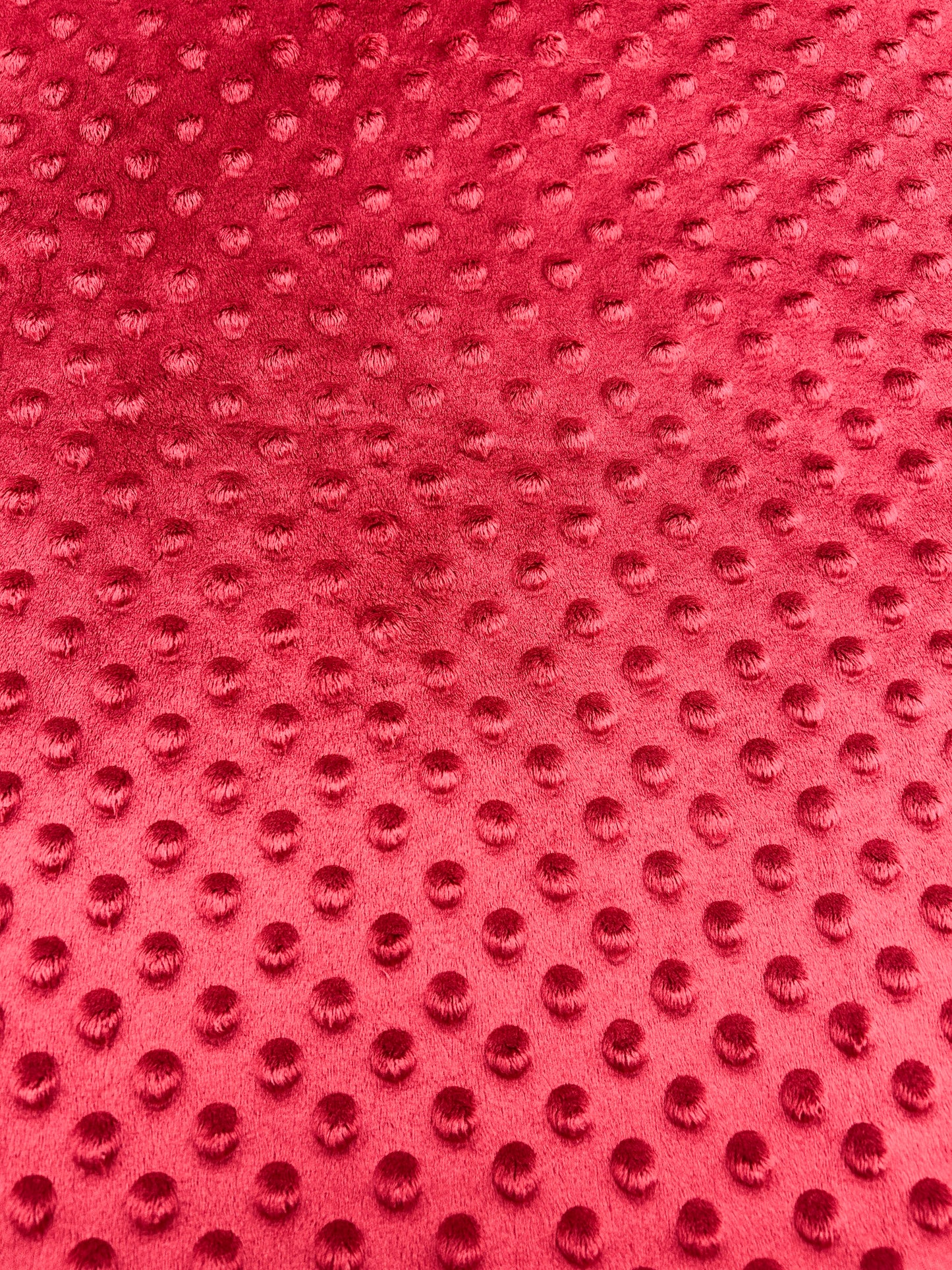 Premium Minky Dot Fabric - Deep Claret
