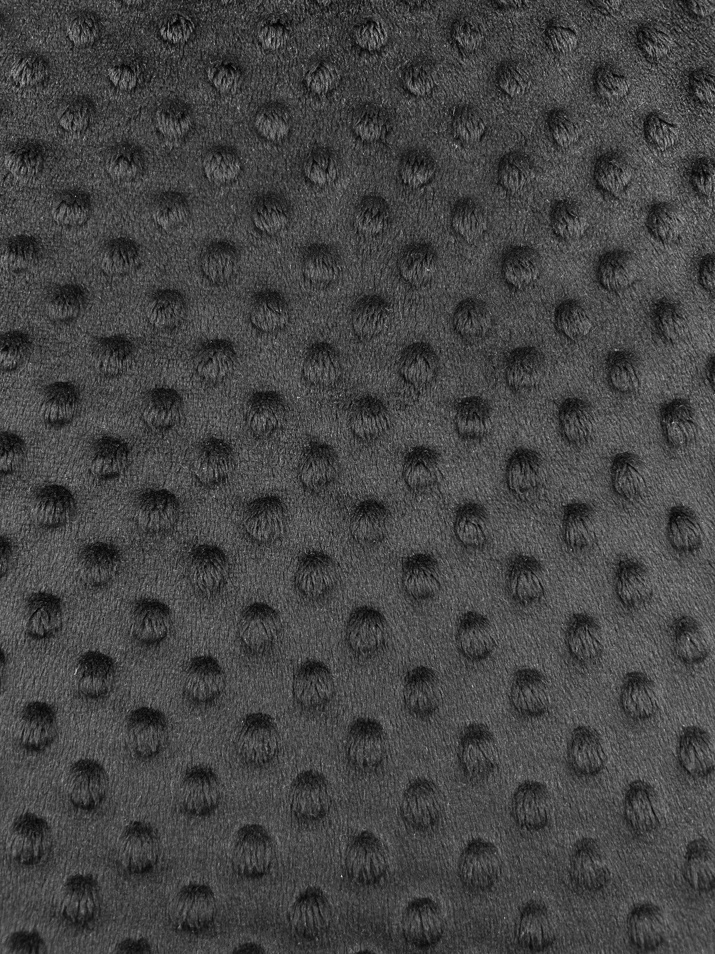 Premium Minky Dot Fabric - Black