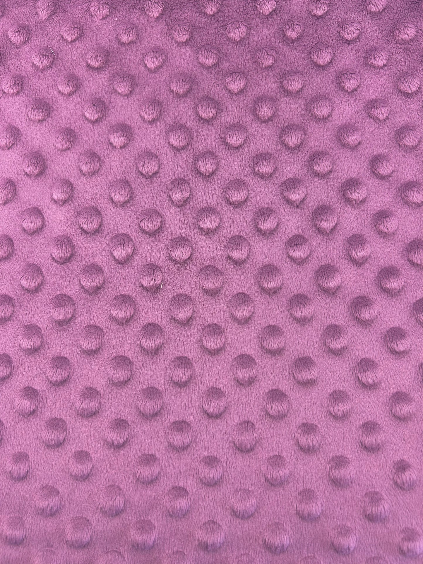 Premium Minky Dot Fabric - Dusky Orchid
