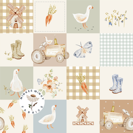 Gentle Geese Patchwork (May Pre-Order) - Fabric