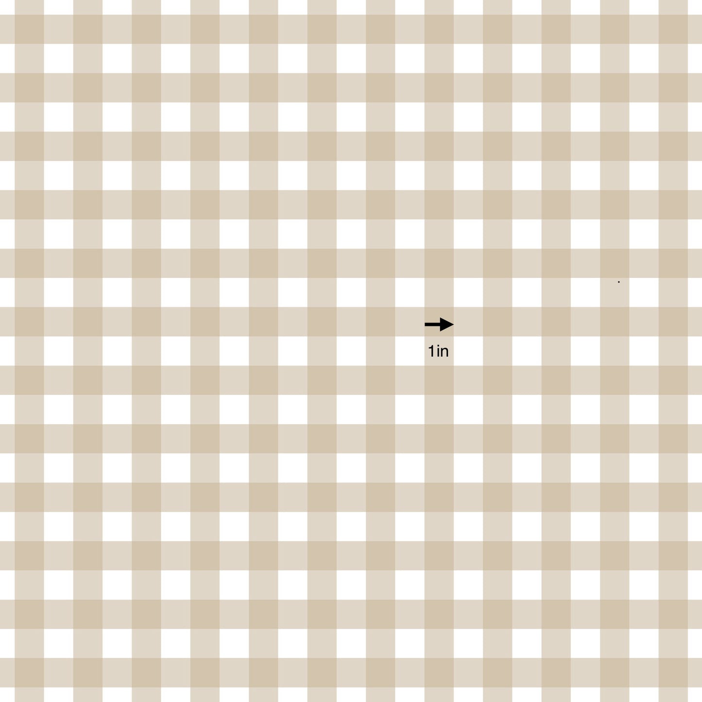 Gingham Khaki (September Pre-Order) - Fabric