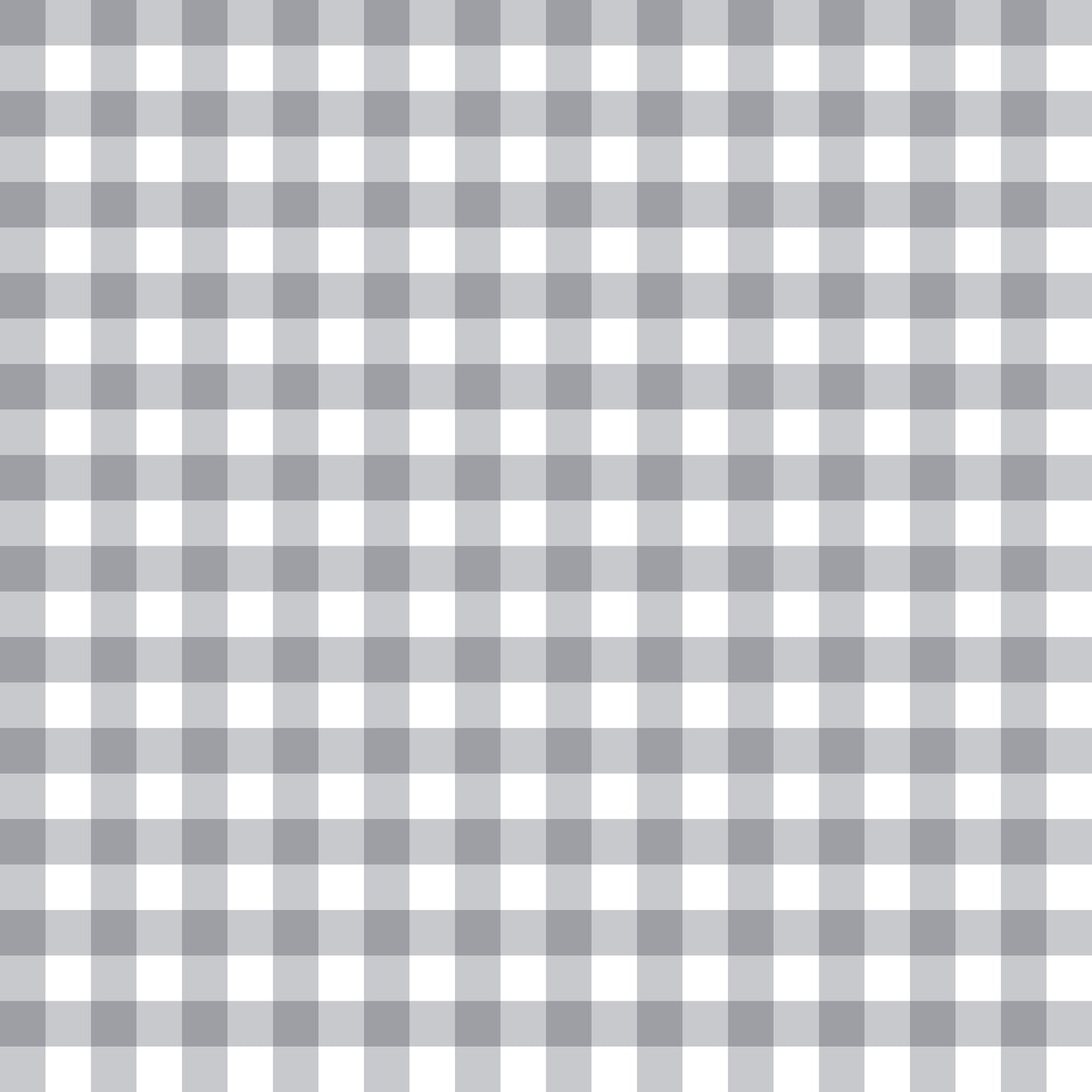 Gingham Soft Grey (September Pre-Order) - Fabric