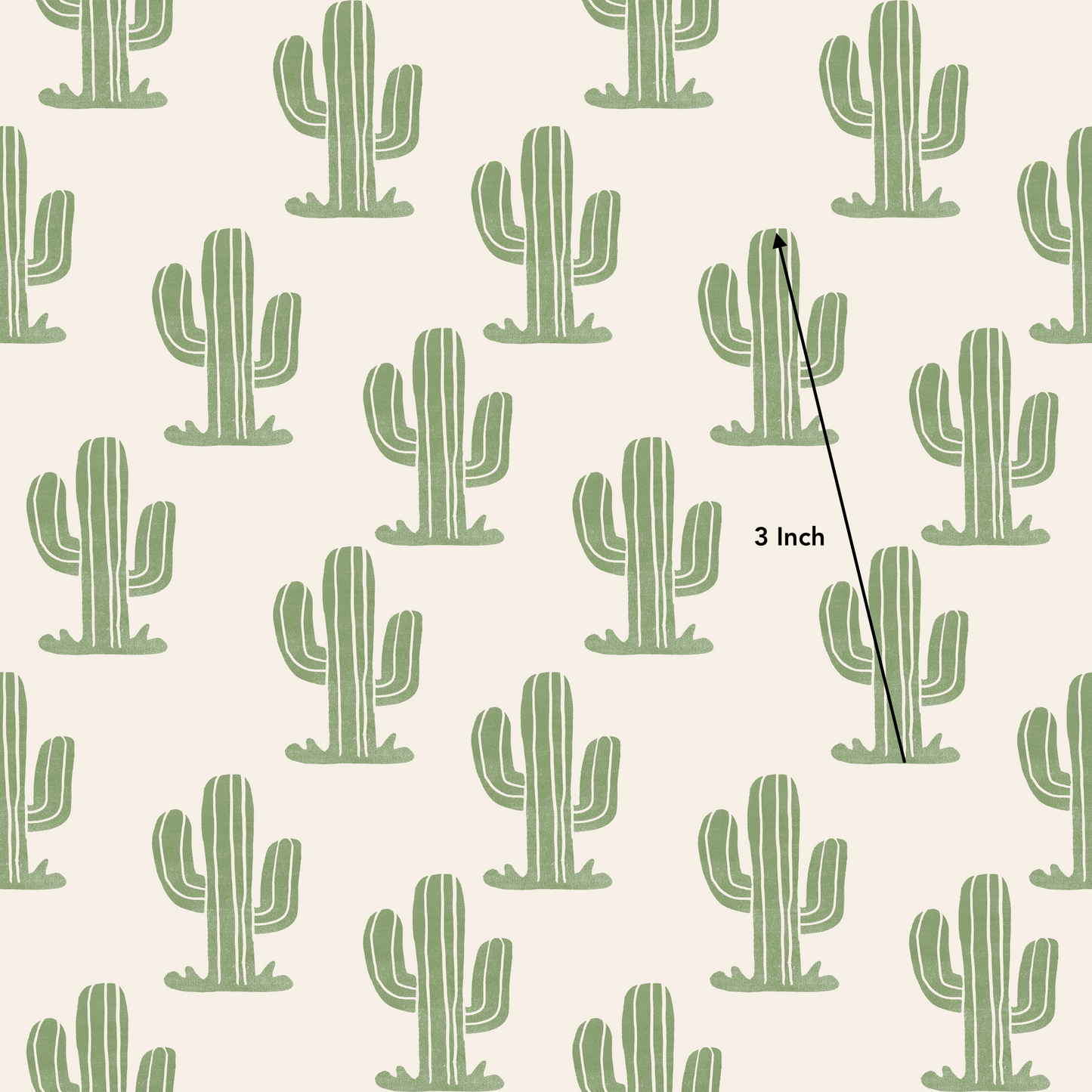 Green Cactus (July Pre-Order) - Fabric