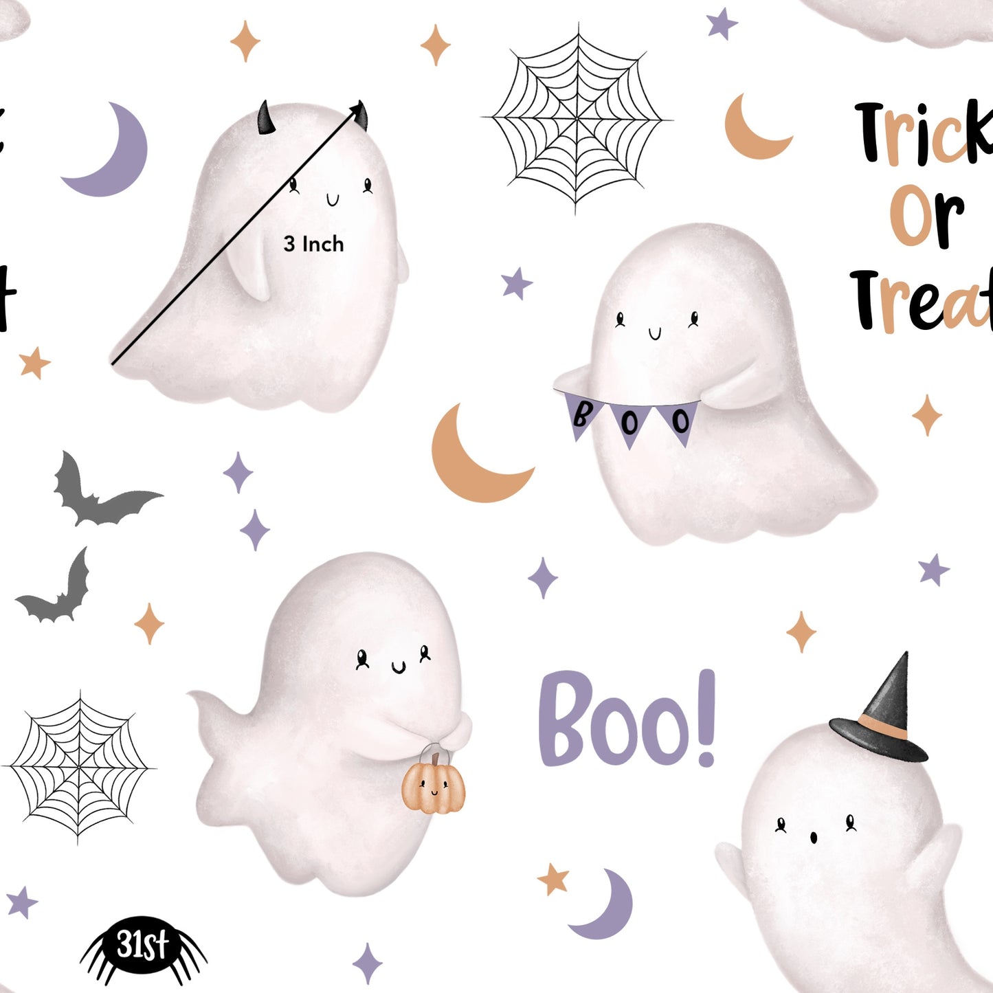 Halloween Boos (June Pre-Order) - Fabric