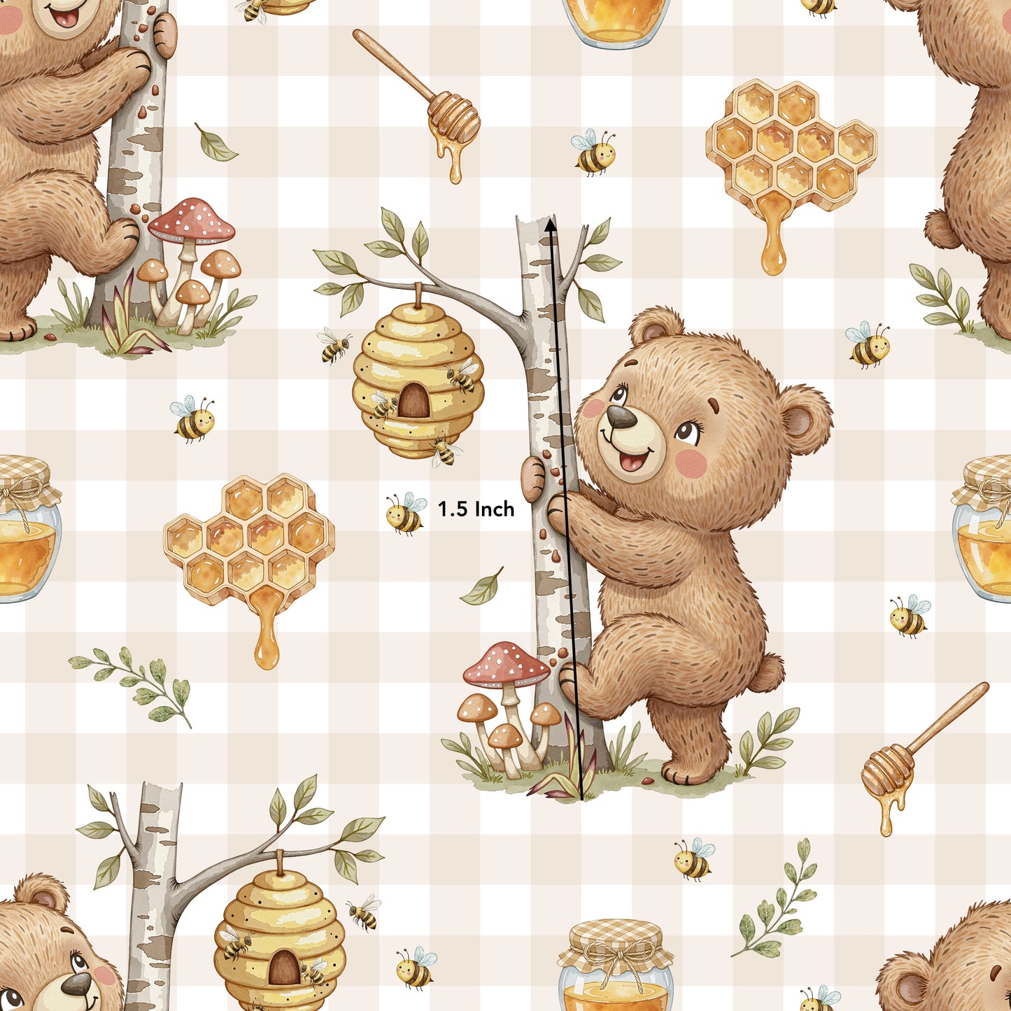 Happy Honey Bear (March Pre-Order) - Fabric