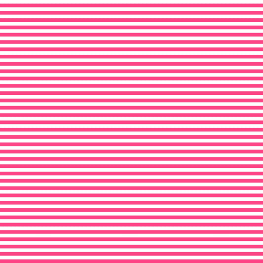 Hot Pink Stripes (September Pre-Order) - Fabric