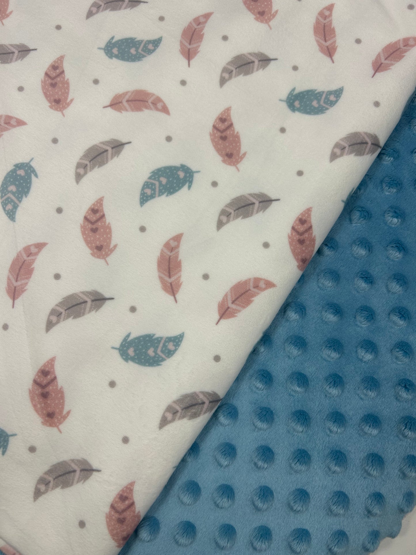 Feathers on White (March Pre-Order) - Fabric