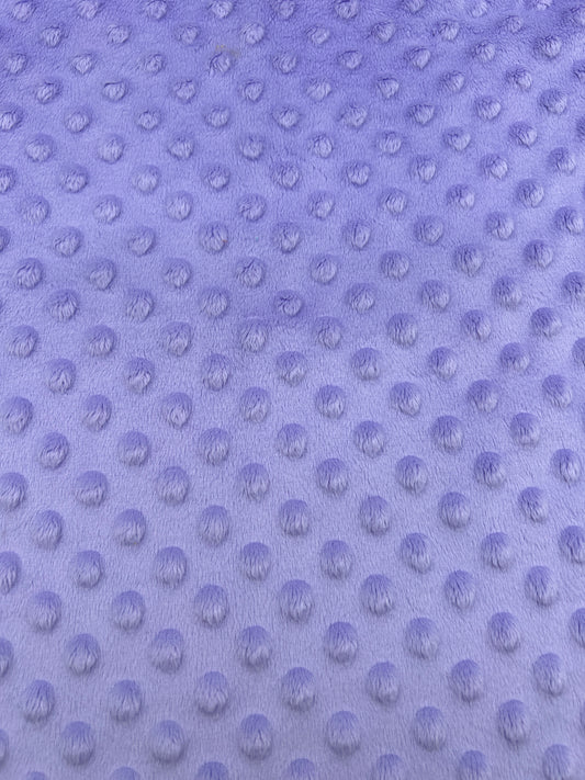 Premium Minky Dot Fabric - Lavender