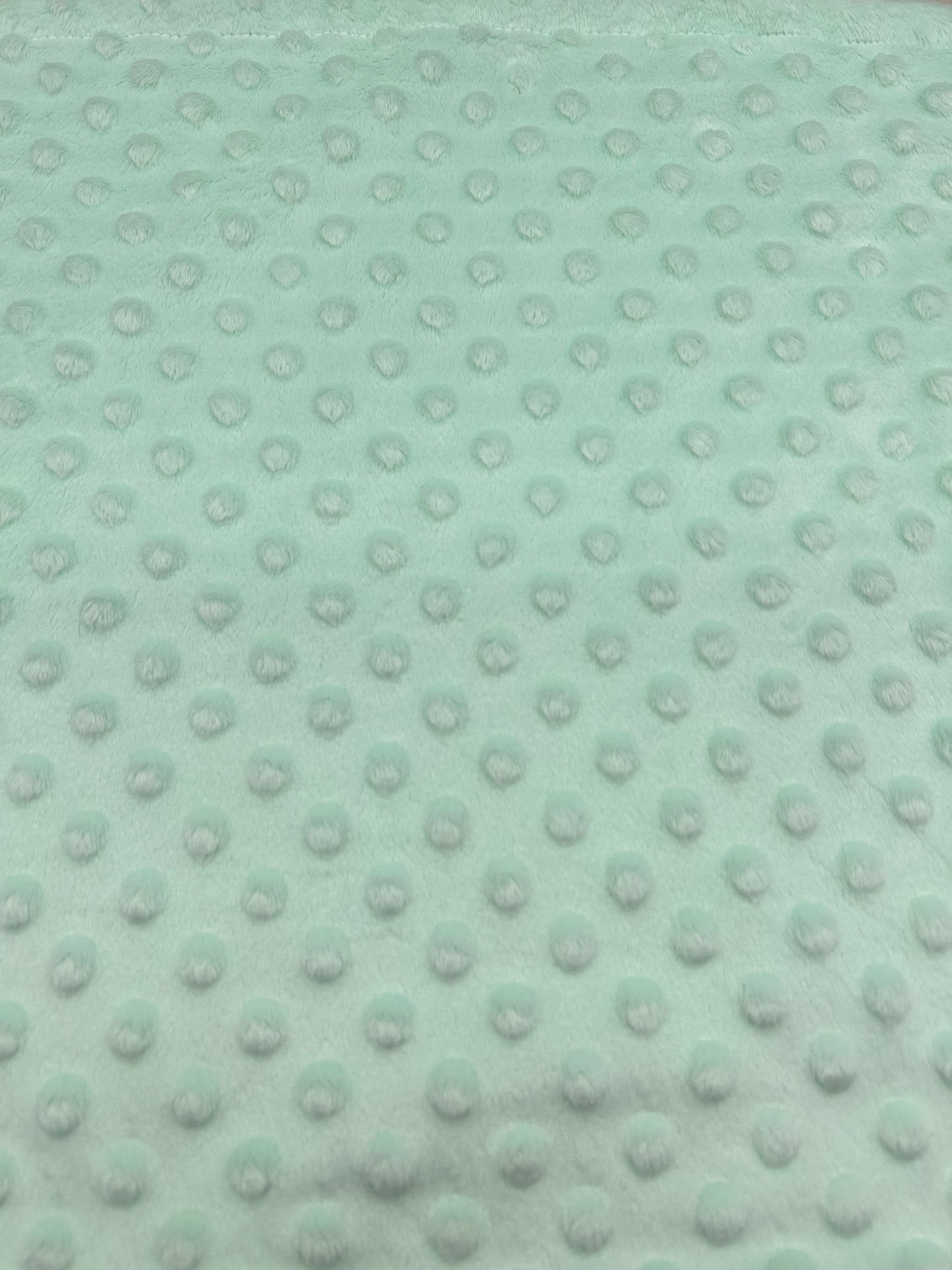 Premium Minky Dot Fabric - Mint