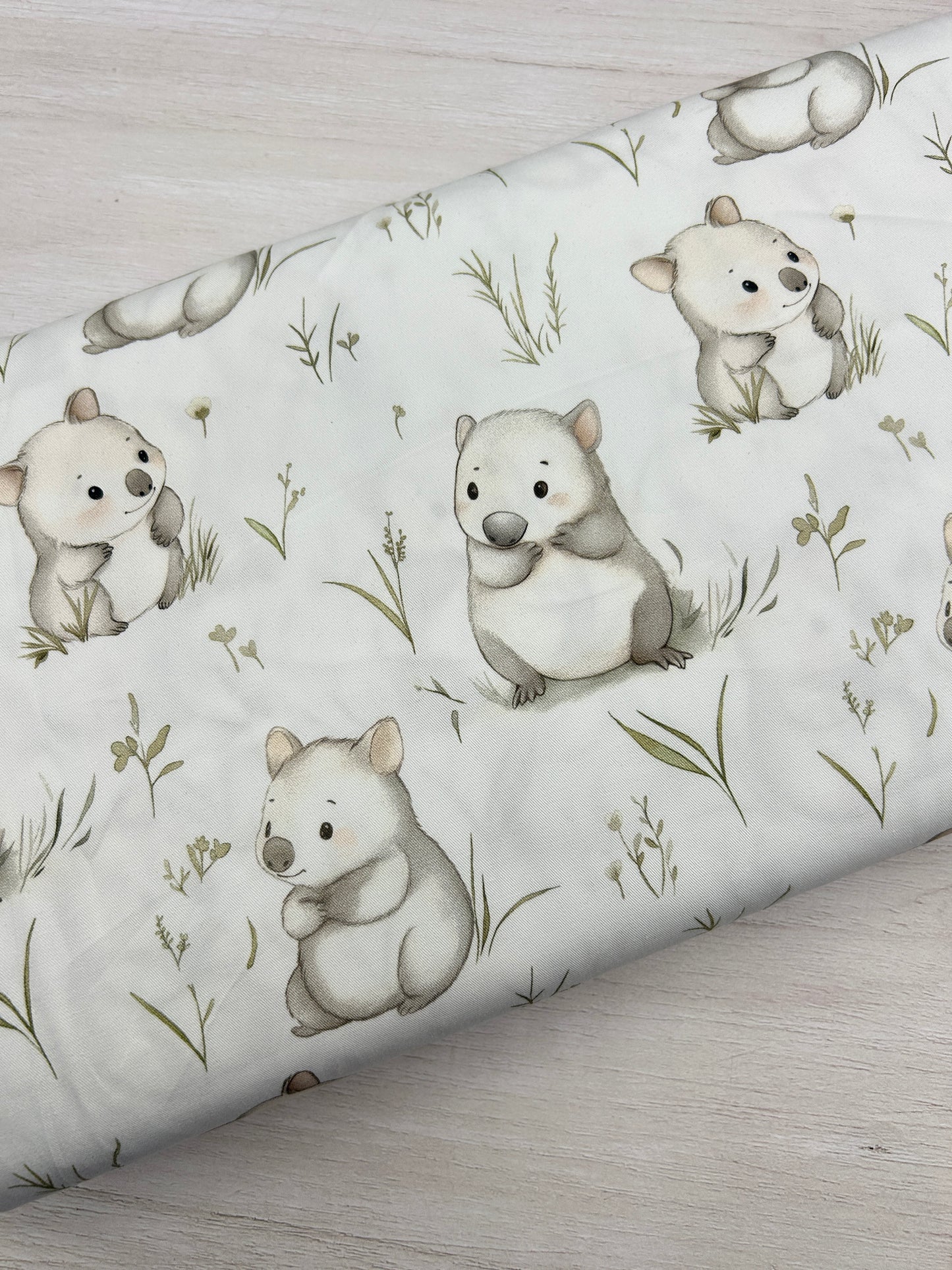 Baby Wombat - Woven Fabric